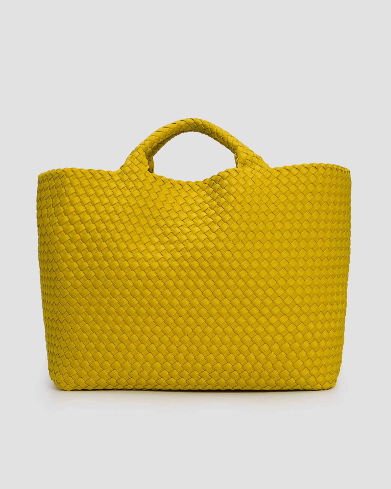 Naghedi St Barths Large Tote Handgewebte Tasche in Gelb