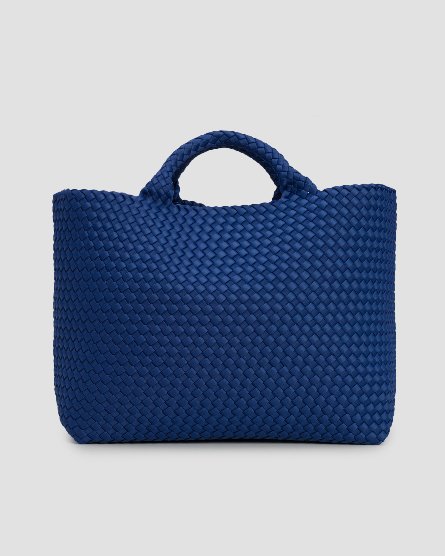Naghedi St Barths Large Tote Handgewebte Tasche in Blau