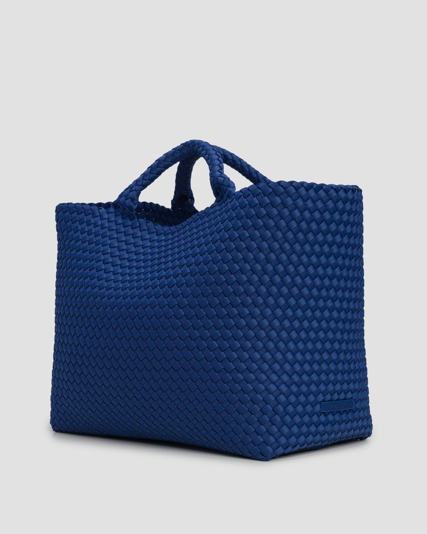 Naghedi St Barths Large Tote Handgewebte Tasche in Blau