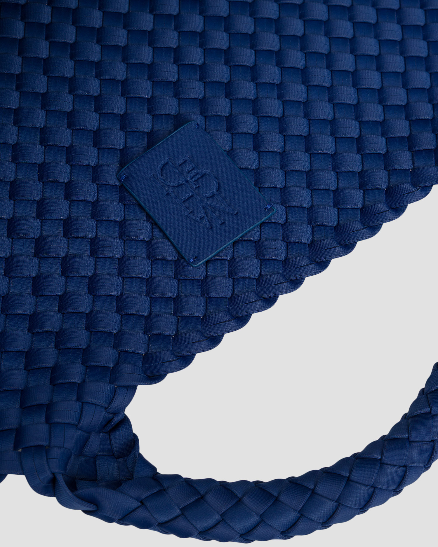 Naghedi St Barths Large Tote Handgewebte Tasche in Blau