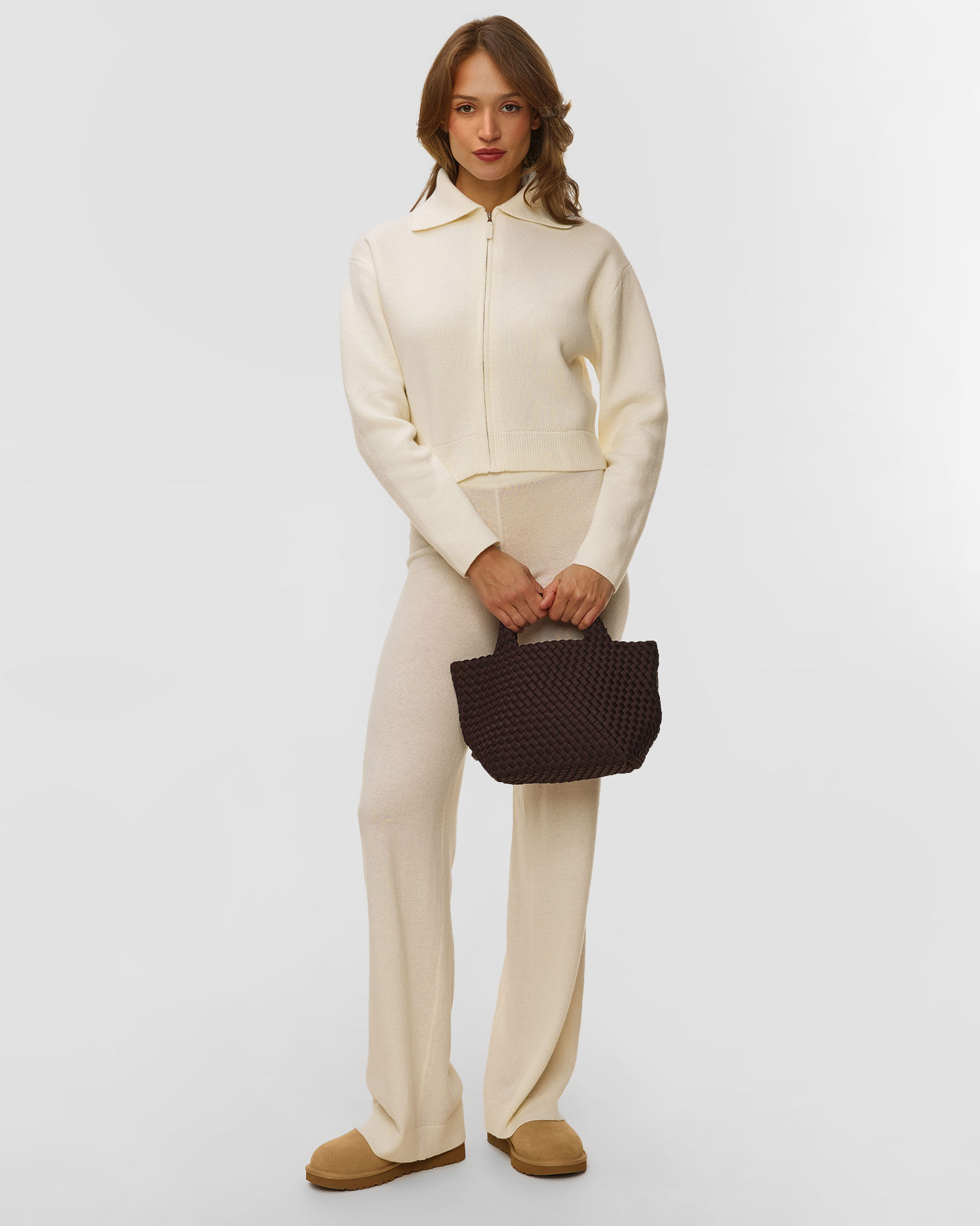 Borsa intrecciata a mano da donna Naghedi St Barths Small Tote