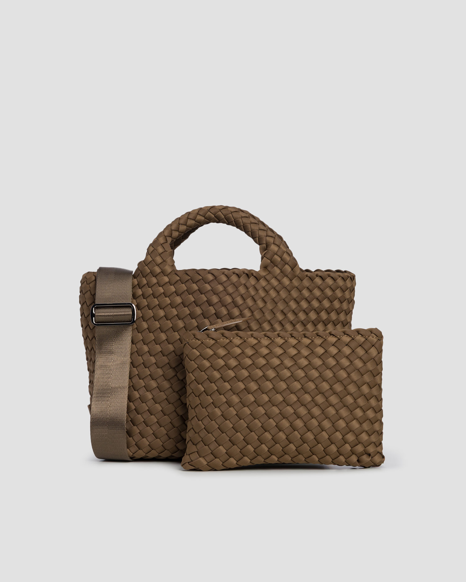 Geantă împletită manual pentru femei Naghedi St Barths Small Tote