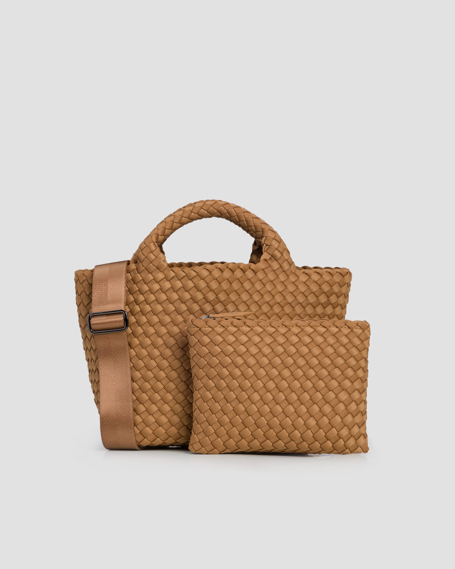 Geantă împletită manual pentru femei Naghedi St Barths Small Tote