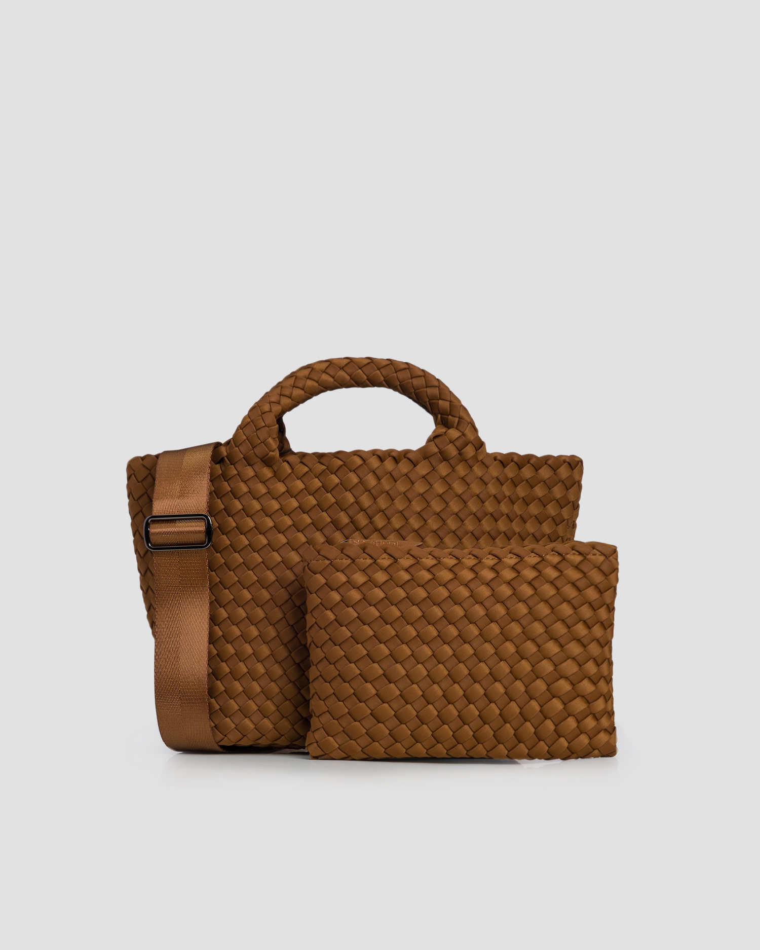Geantă împletită manual pentru femei Naghedi St Barths Small Tote