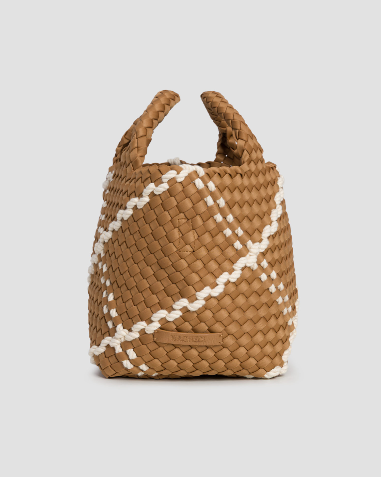 Borsa intrecciata a mano da donna Naghedi St Barths Small Tote