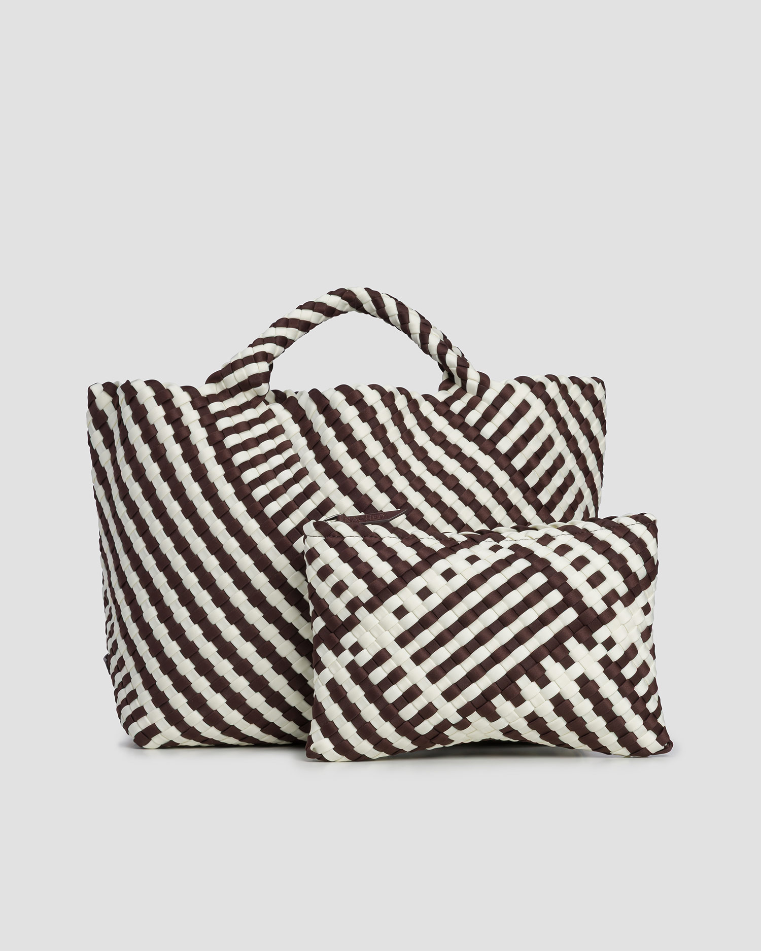 Geantă împletită manual pentru femei Naghedi St Barths Medium Tote