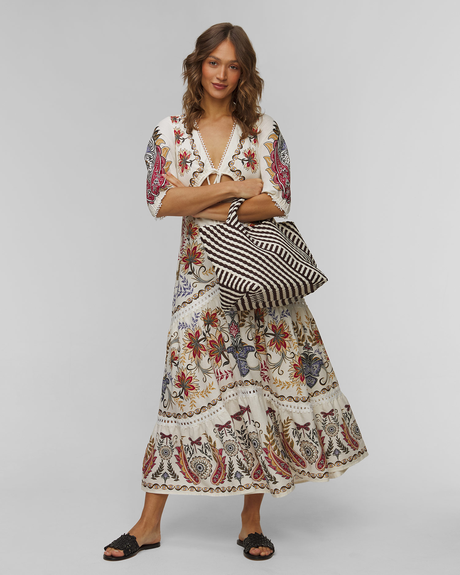 Borsa intrecciata a mano da donna Naghedi St Barths Medium Tote