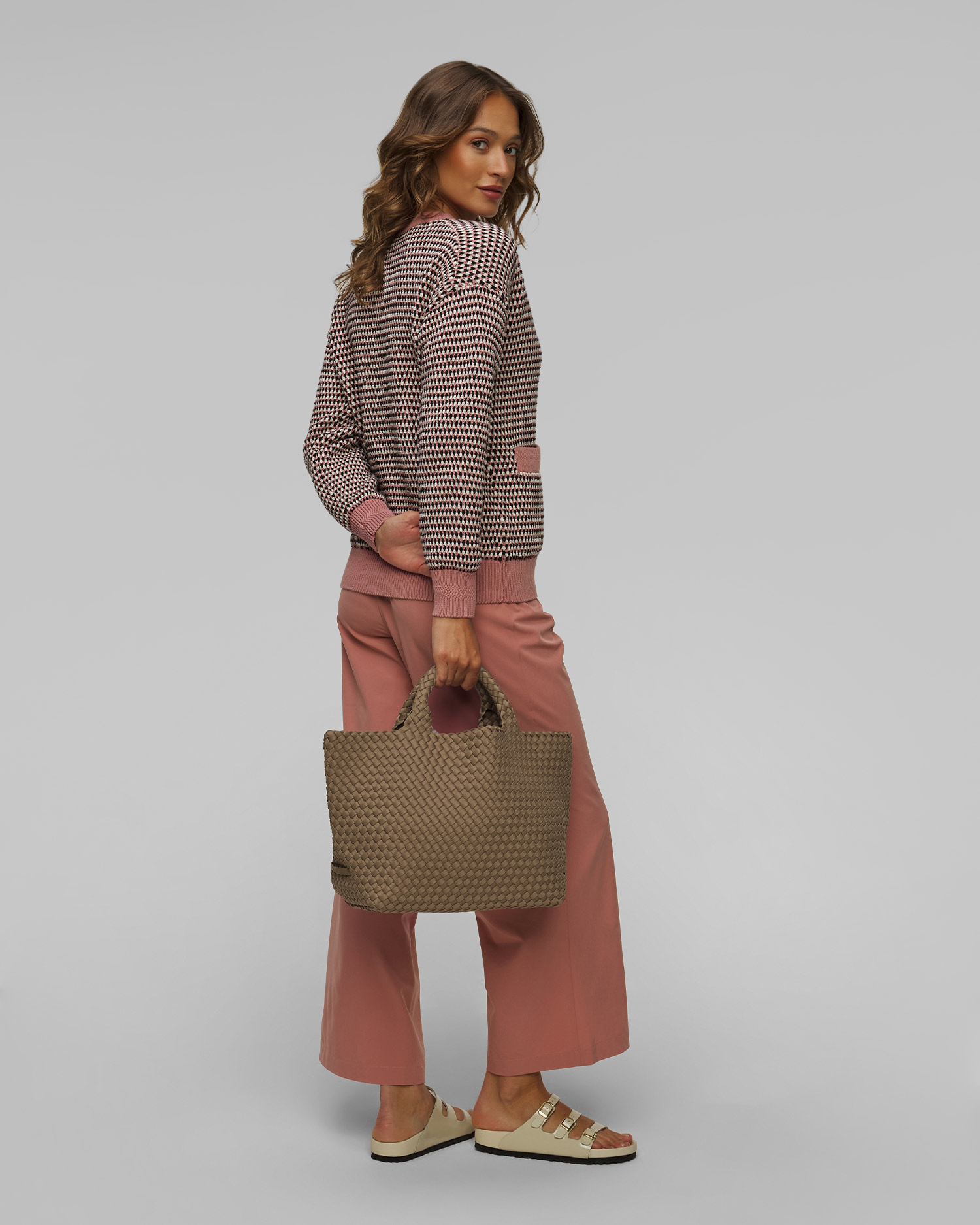 Dámska ručne pletená kabelka Naghedi St Barths Medium Tote