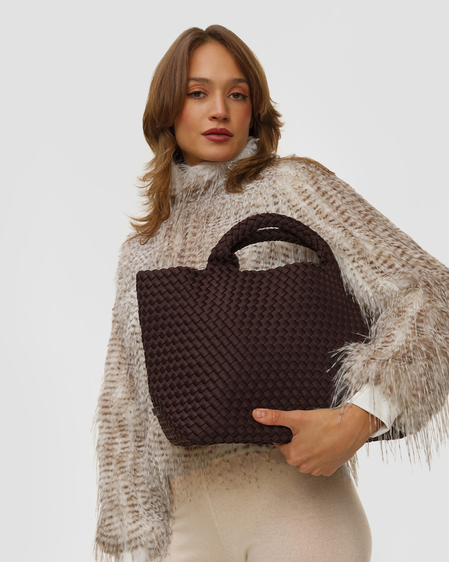 Borsa intrecciata a mano da donna Naghedi St Barths Medium Tote