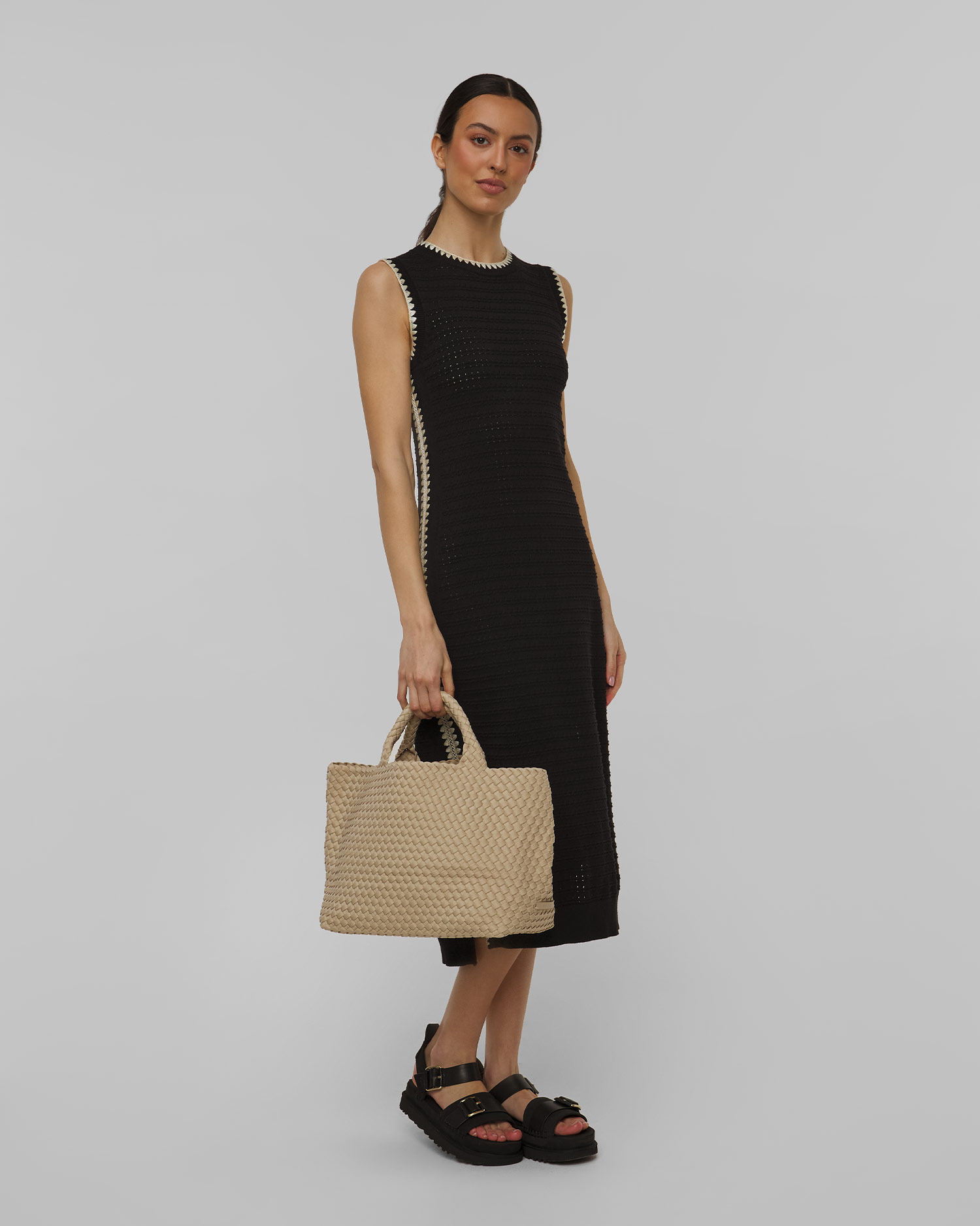 Dámska ručne pletená kabelka Naghedi St Barths Medium Tote