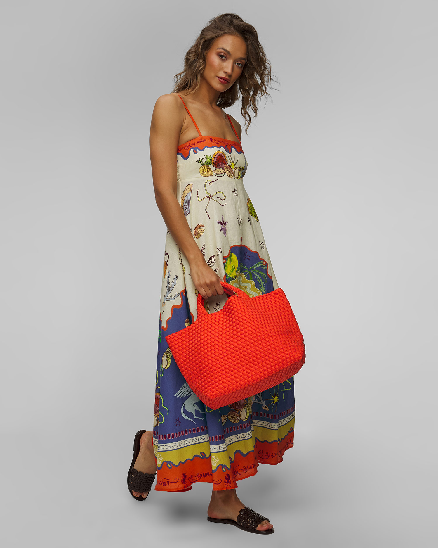 Borsa intrecciata a mano da donna Naghedi St Barths Medium Tote