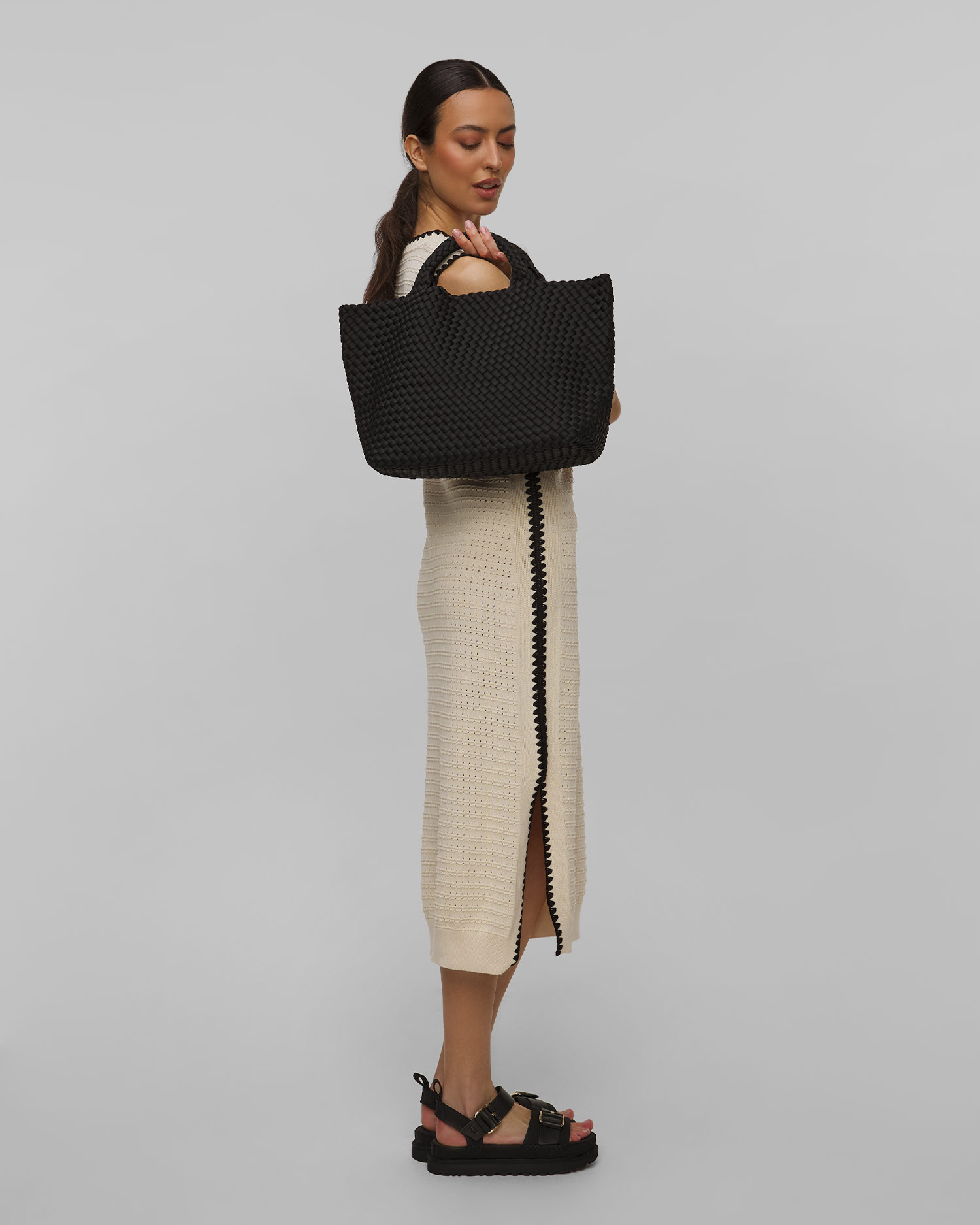 Dámska ručne pletená kabelka Naghedi St Barths Medium Tote