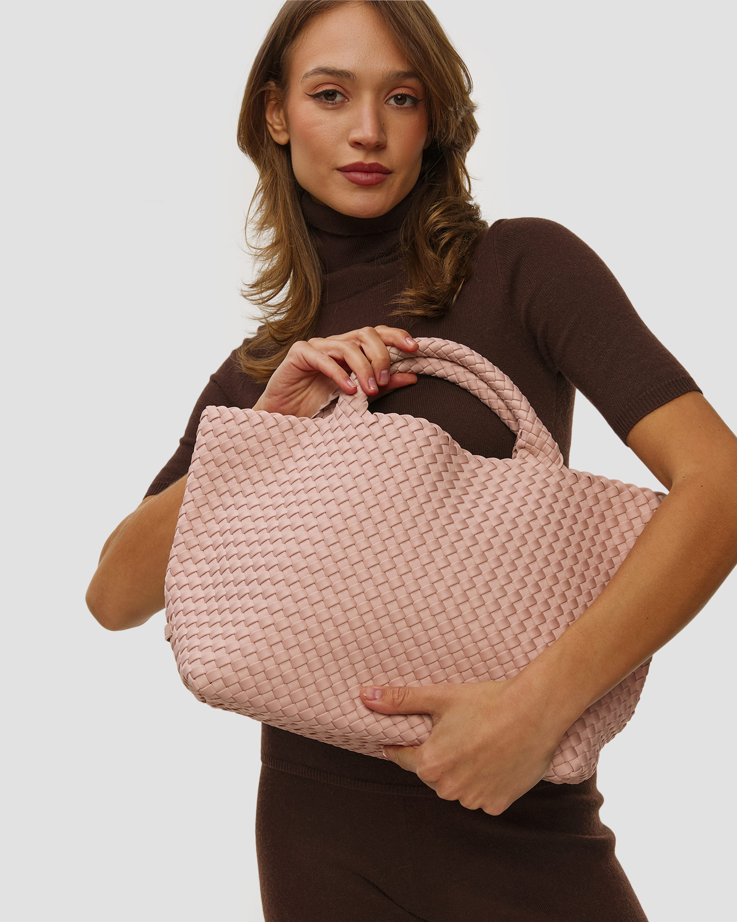 Borsa intrecciata a mano da donna Naghedi St Barths Medium Tote