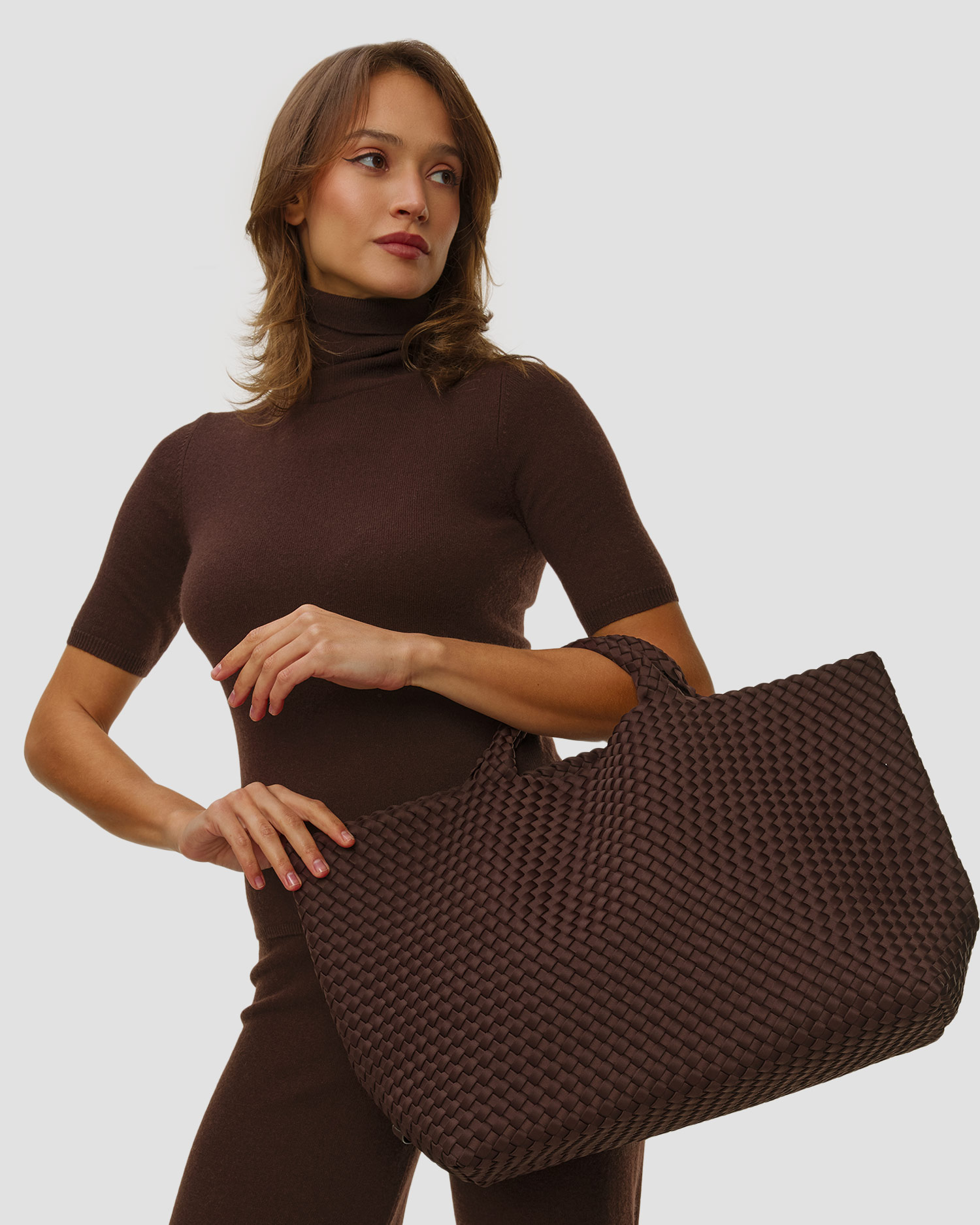 Borsa intrecciata a mano da donna Naghedi St Barths Large Tote