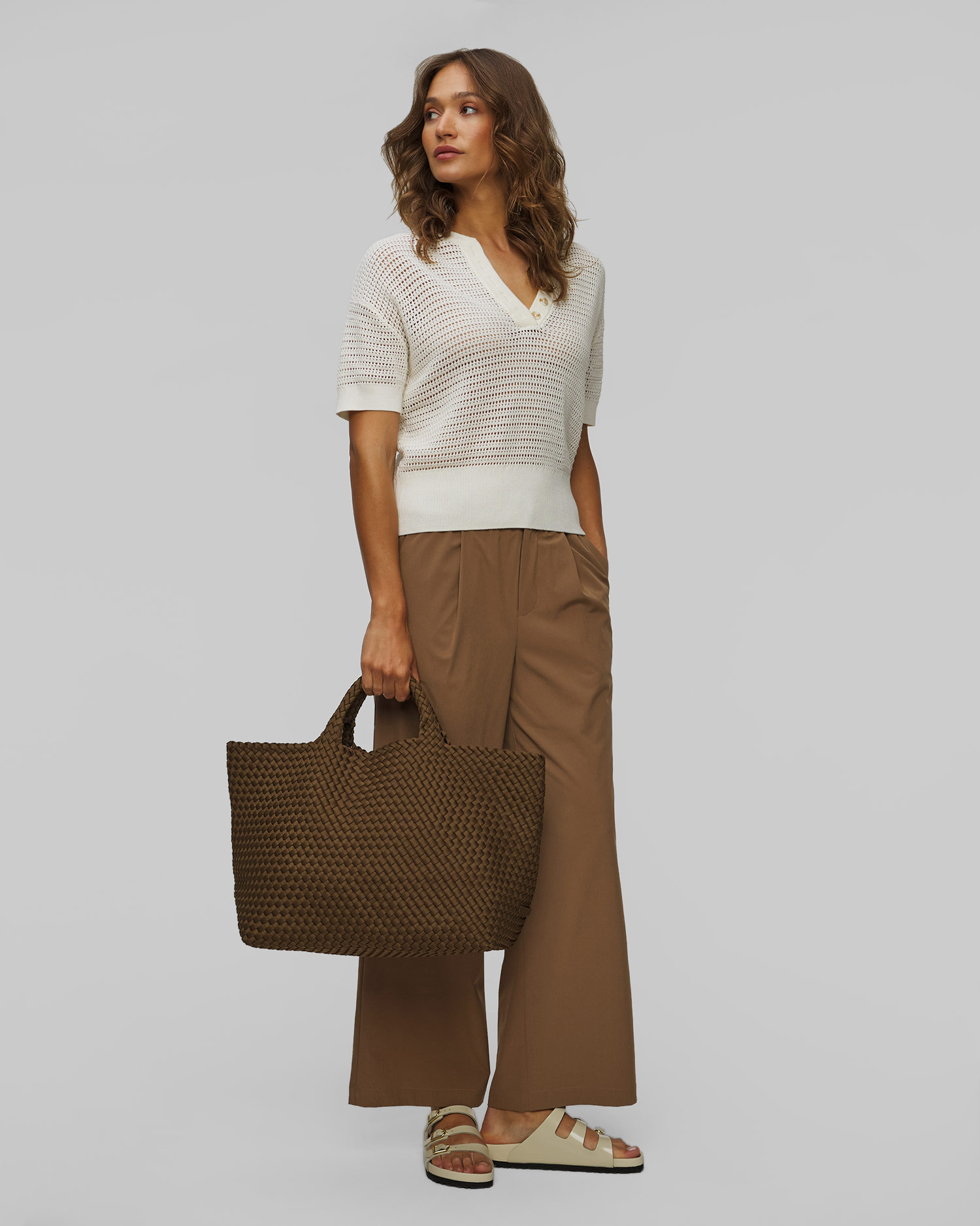 Women's hand-braided handbag Naghedi St Barths Large Tote