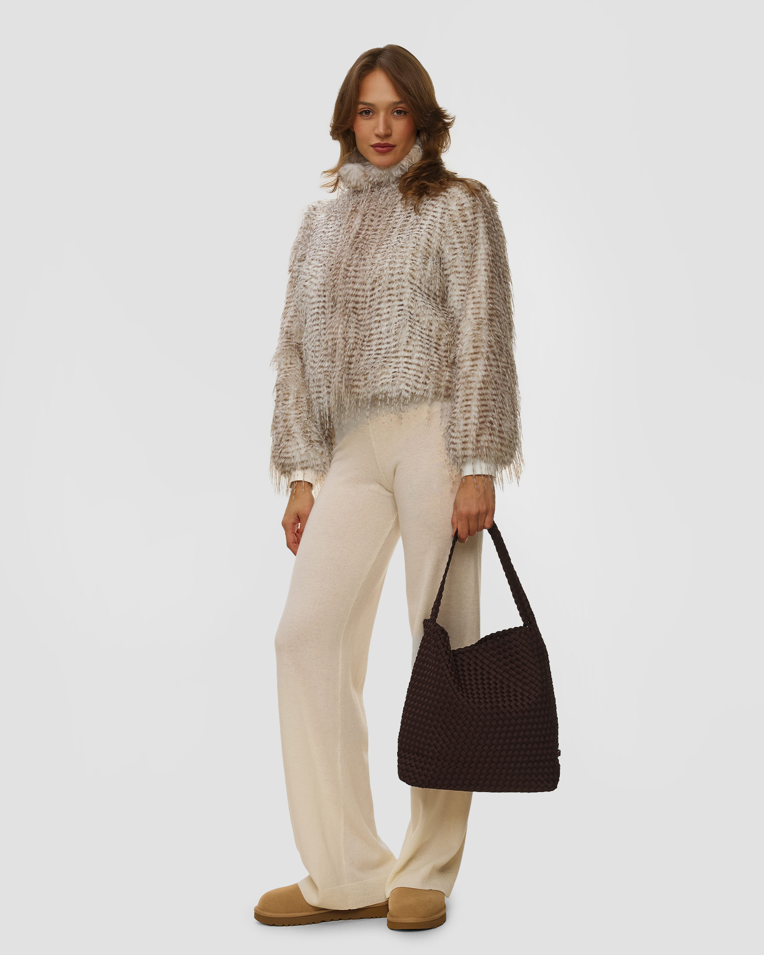 Borsa intrecciata a mano da donna Naghedi Nomad Hobo Medium