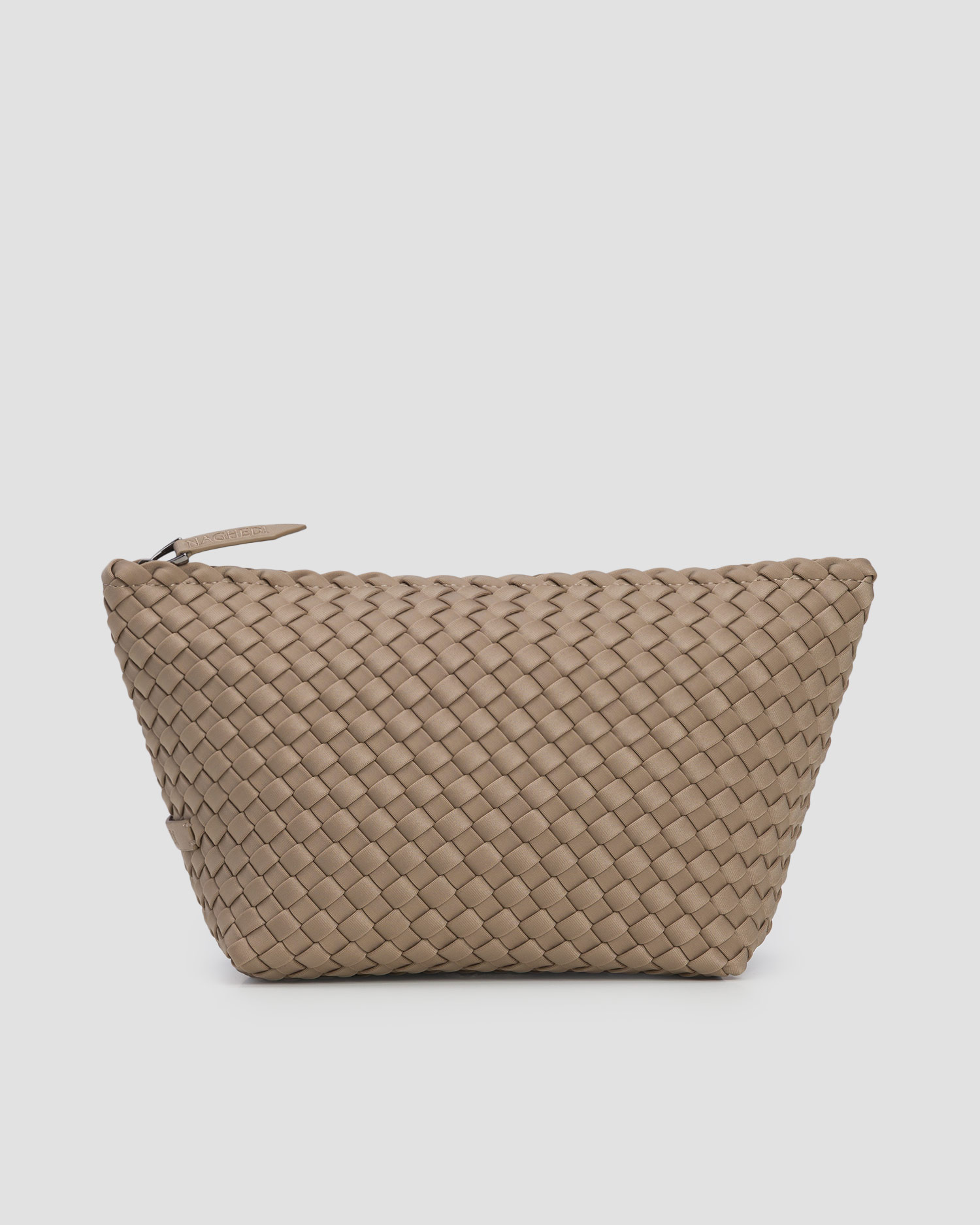 Dámska ručne pletená kozmetické taštička Naghedi Portofino Medium Cosmetic Case, Farba-Vzor: Beżowy