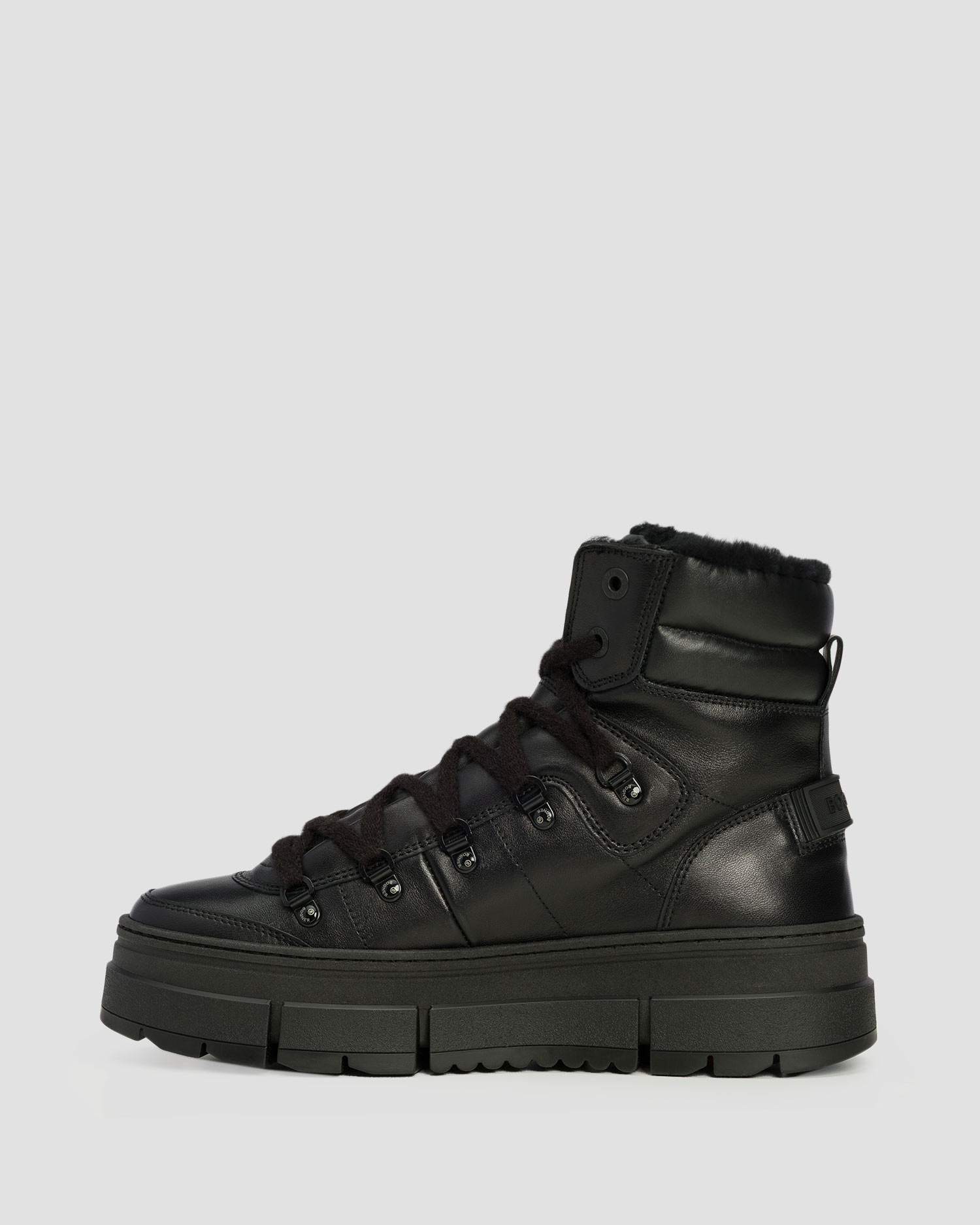 Wysokie buty skórzane z kolcami damskie BOGNER Vaduz S 3 A czarny