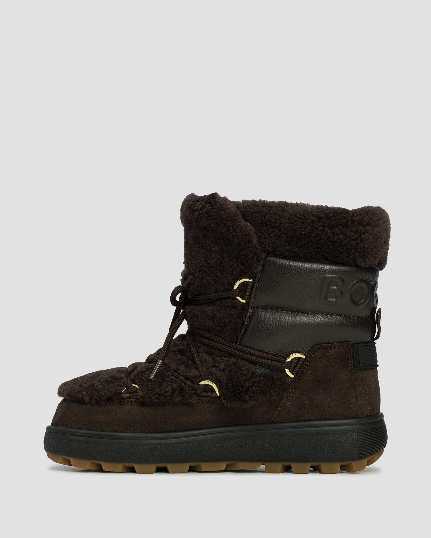 Śniegowce z kolcami damskie BOGNER Chamonix S 10 A brązowe