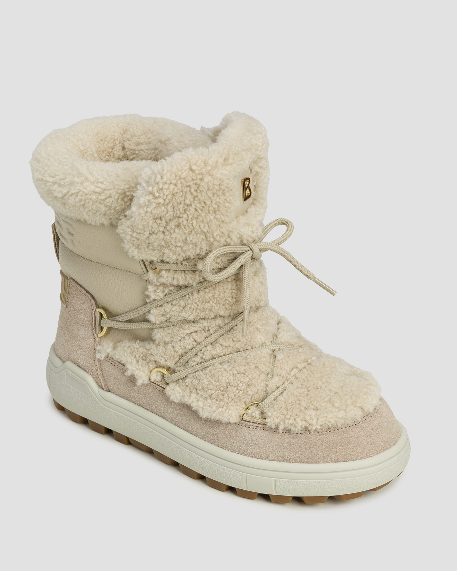 Dámske snehule s hrotmi BOGNER Chamonix S 10 A béžové