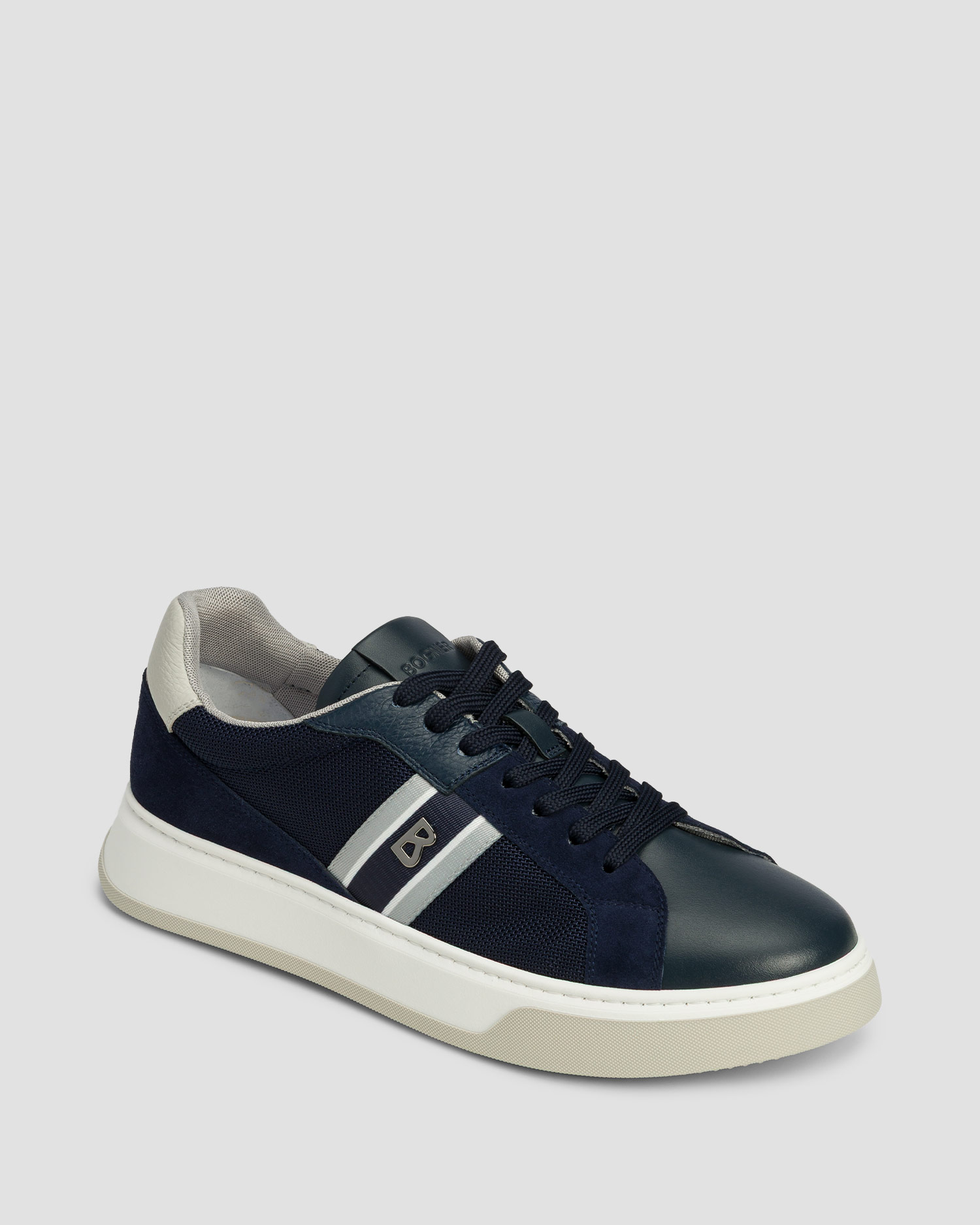 Scarpe da uomo BOGNER Milan 20 C blu scuro, Colore/Disegno: Granatowy