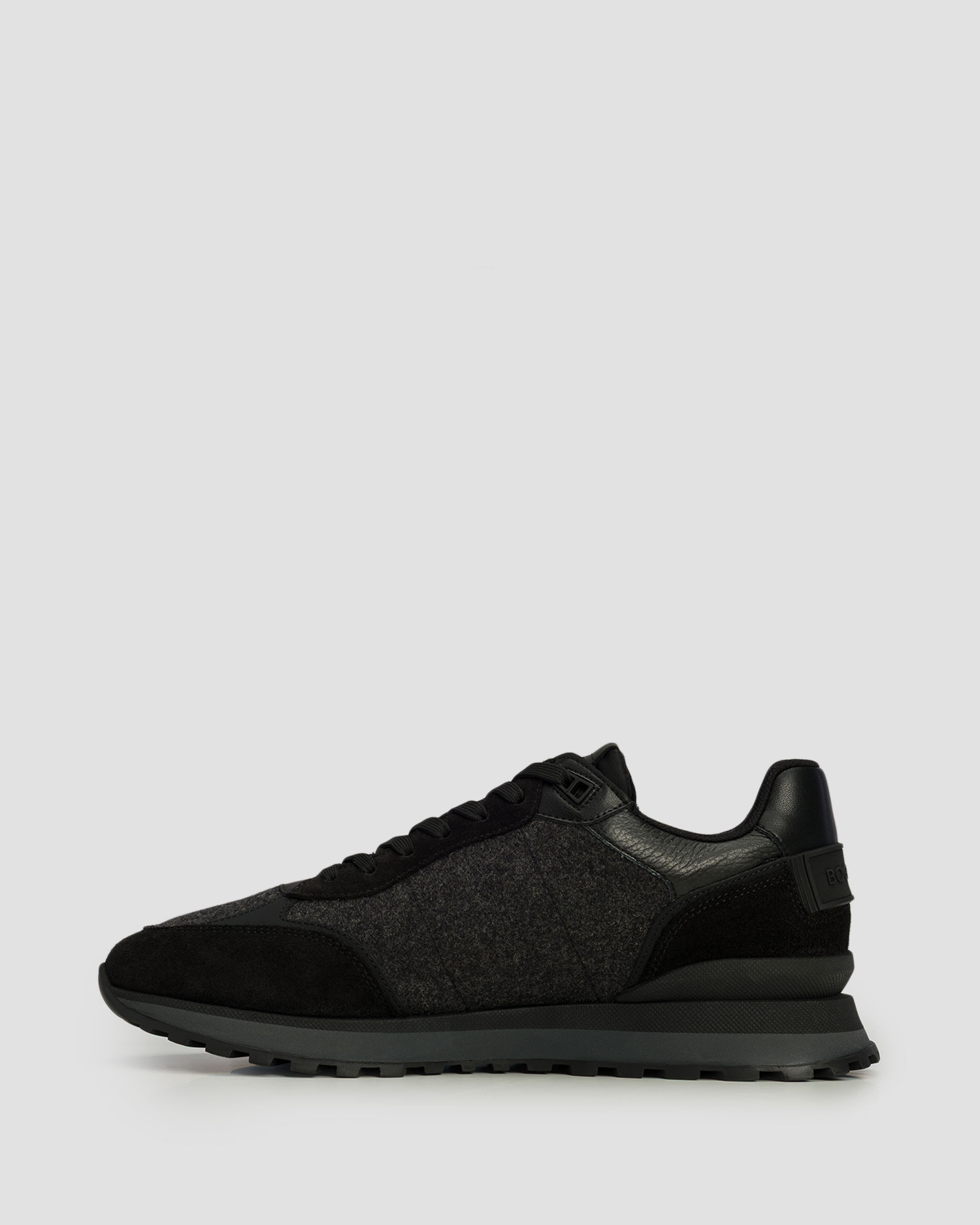 Chaussures en cuir noires pour hommes BOGNER Newport 17