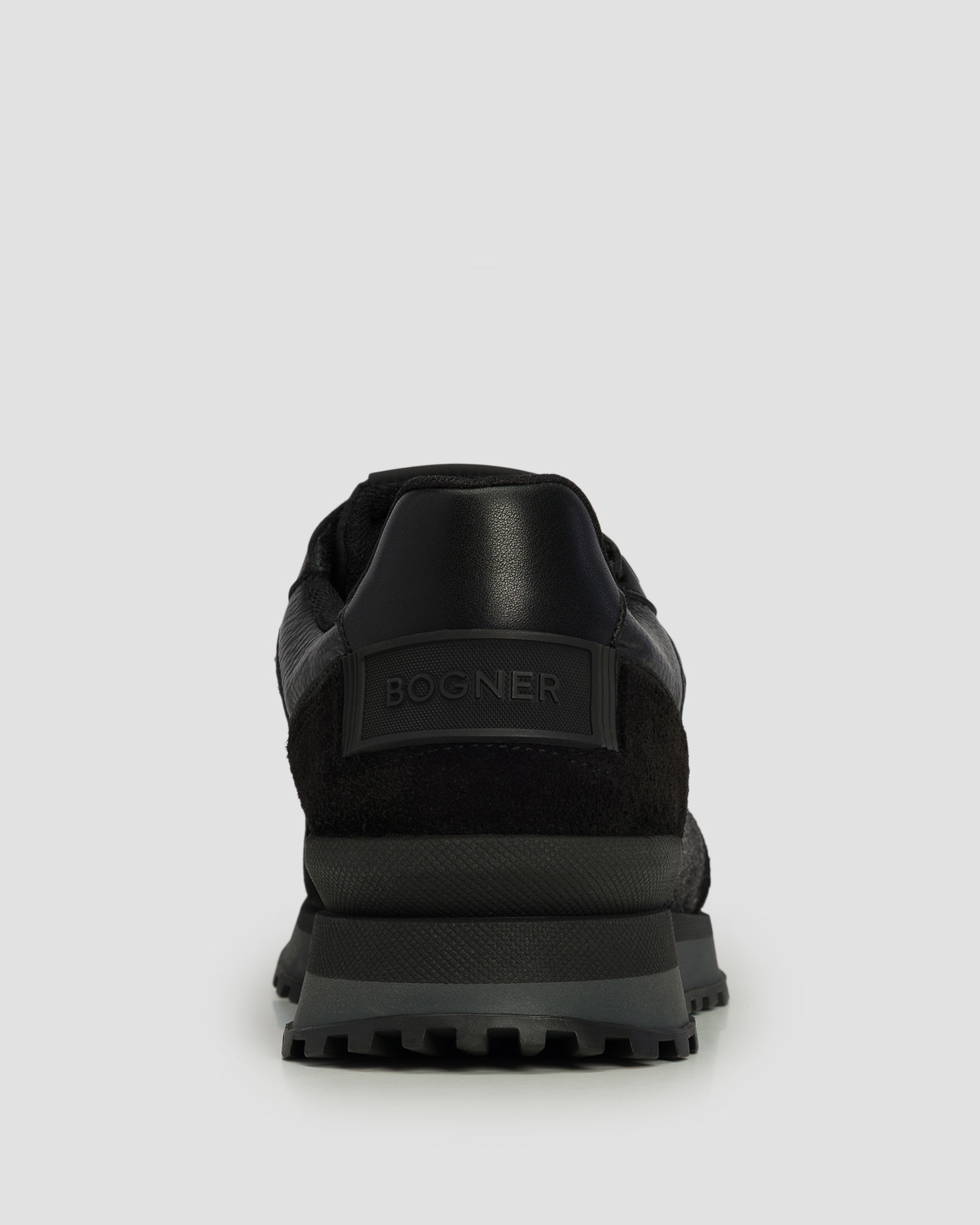 Chaussures en cuir noires pour hommes BOGNER Newport 17