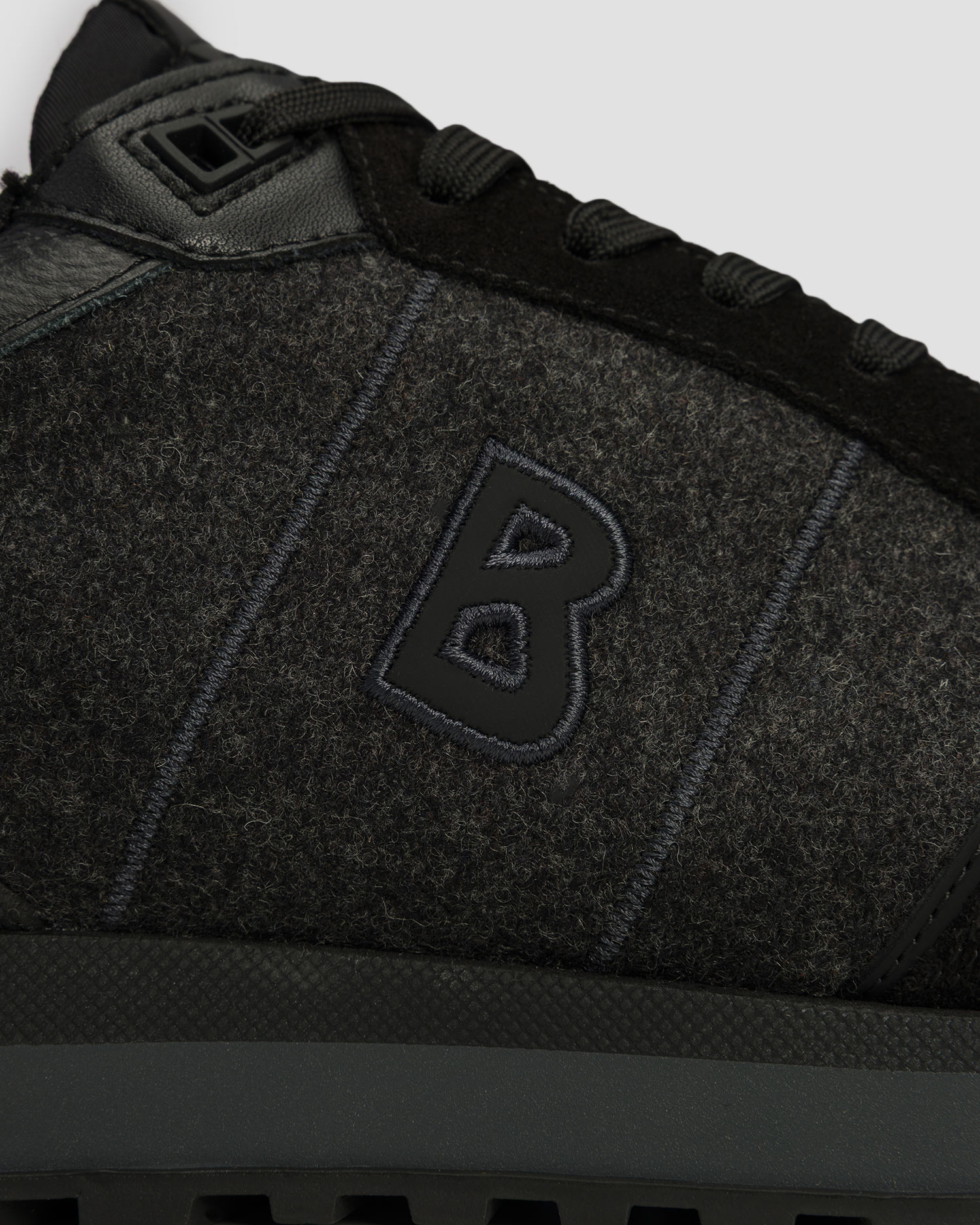 Chaussures en cuir noires pour hommes BOGNER Newport 17