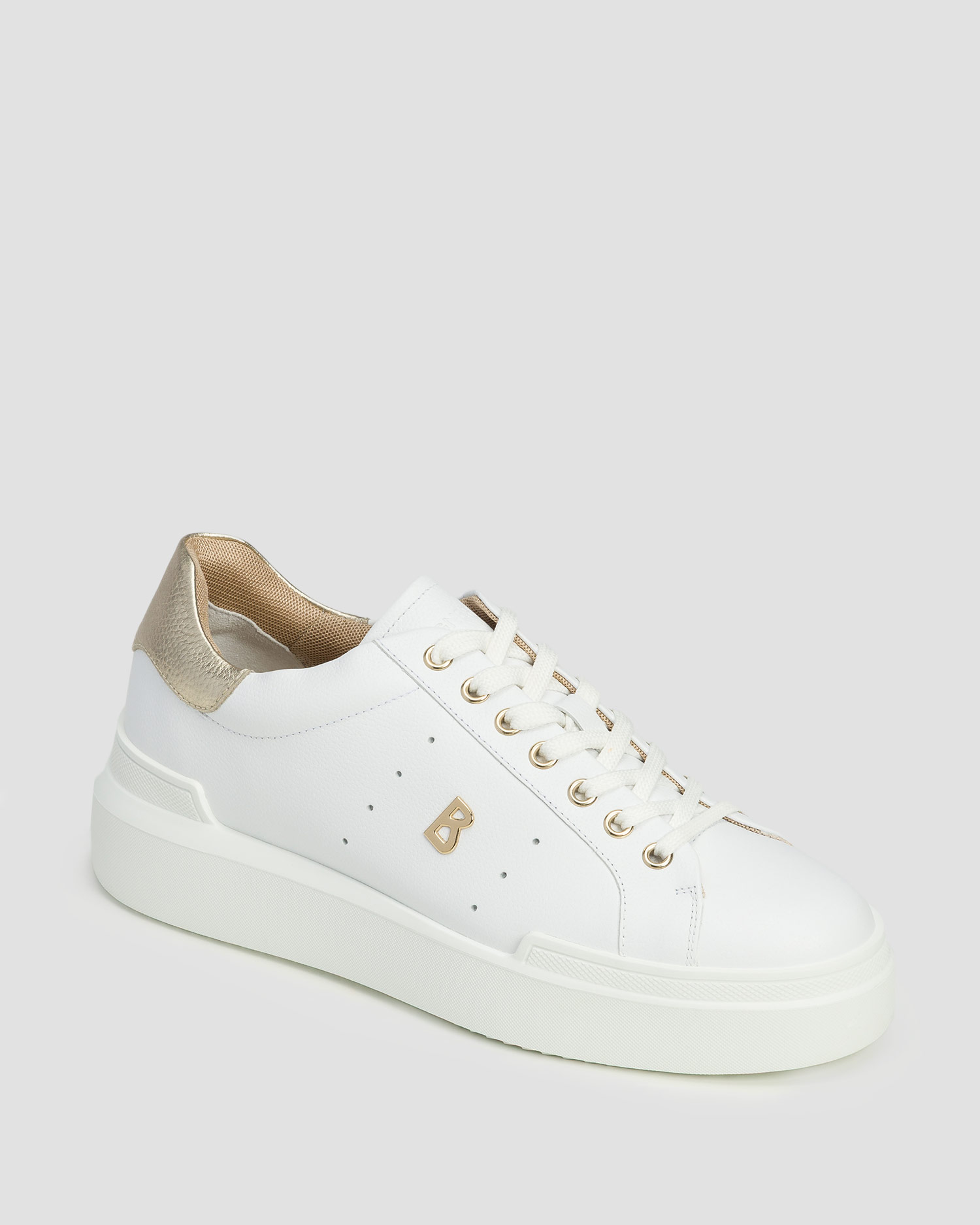 Skórzane buty damskie BOGNER Hollywood 20 C białe