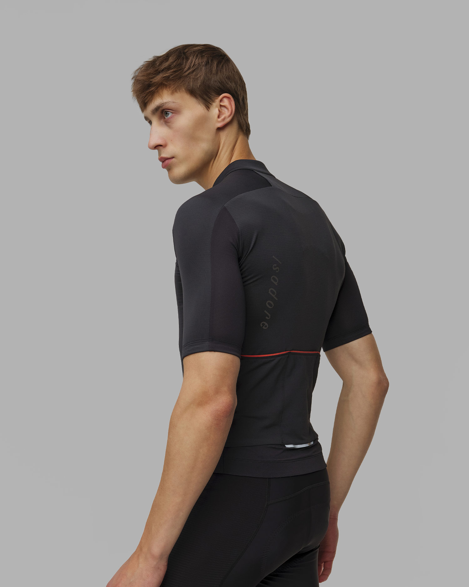 Maglia da ciclismo da uomo Isadore Signature Merino Tech Jersey nera