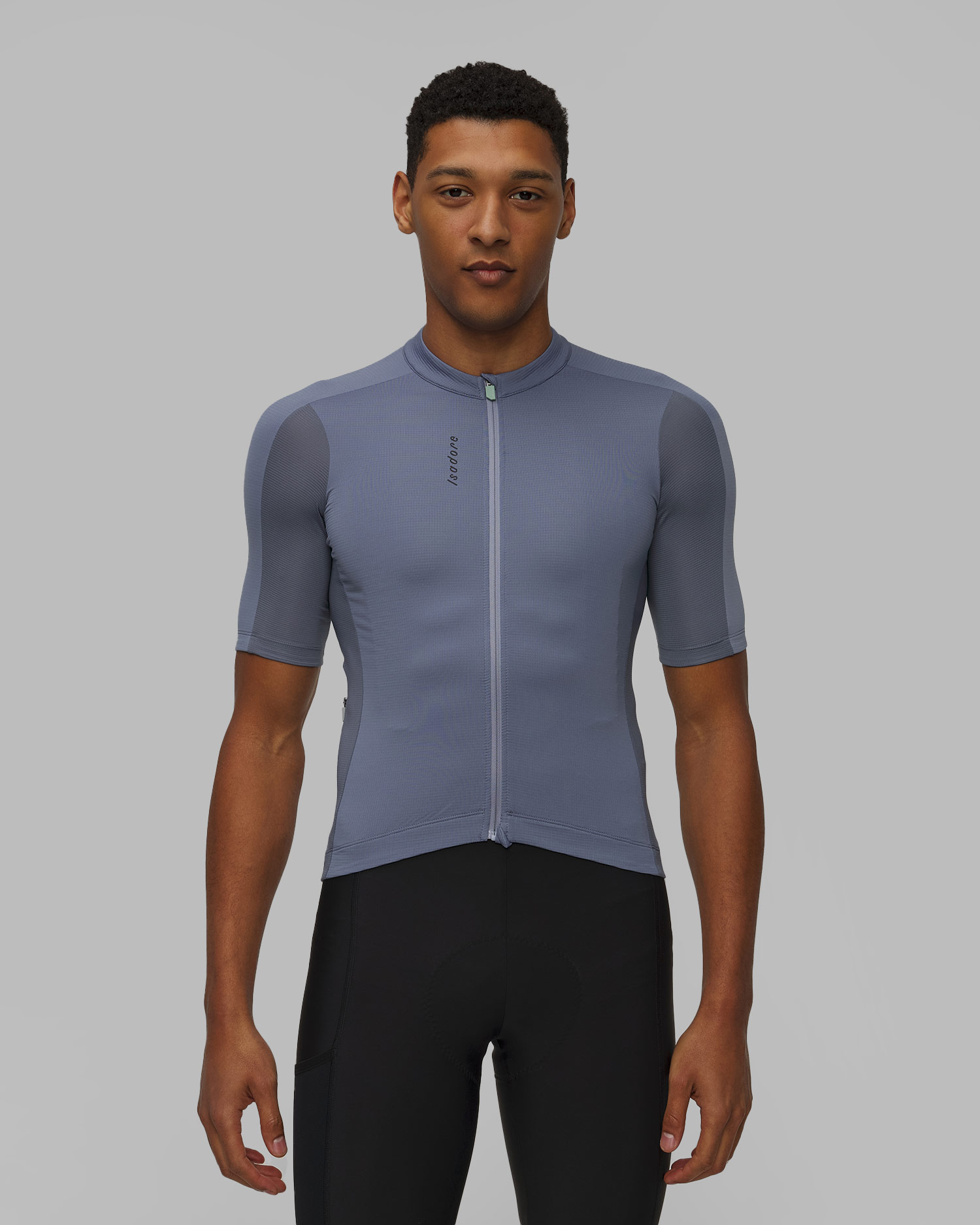 Pánsky cyklistický dres Isadore Signature Merino Tech Jersey tmavo modrý