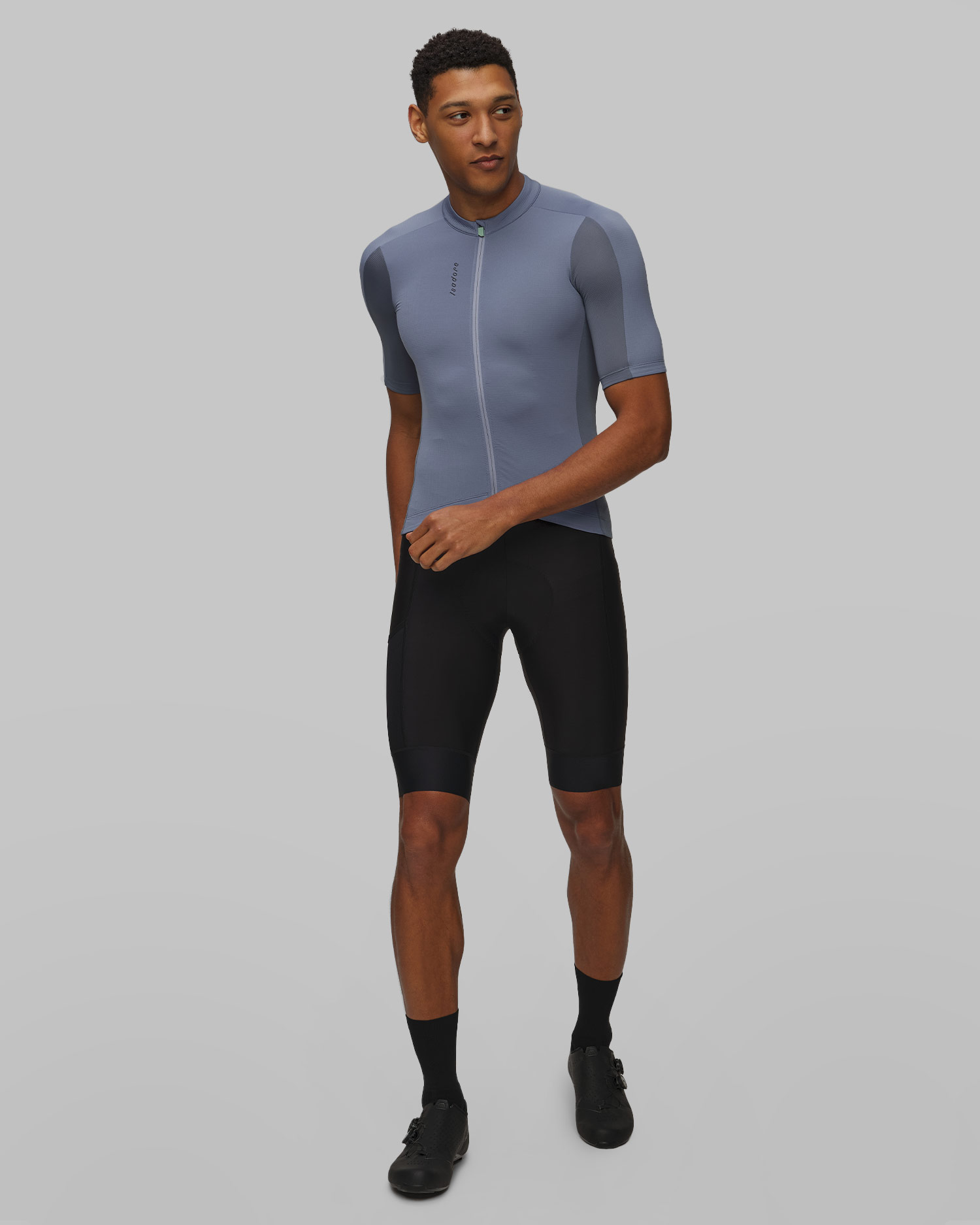 Maglietta da ciclismo da uomo Isadore Signature Merino Tech Jersey blu scuro