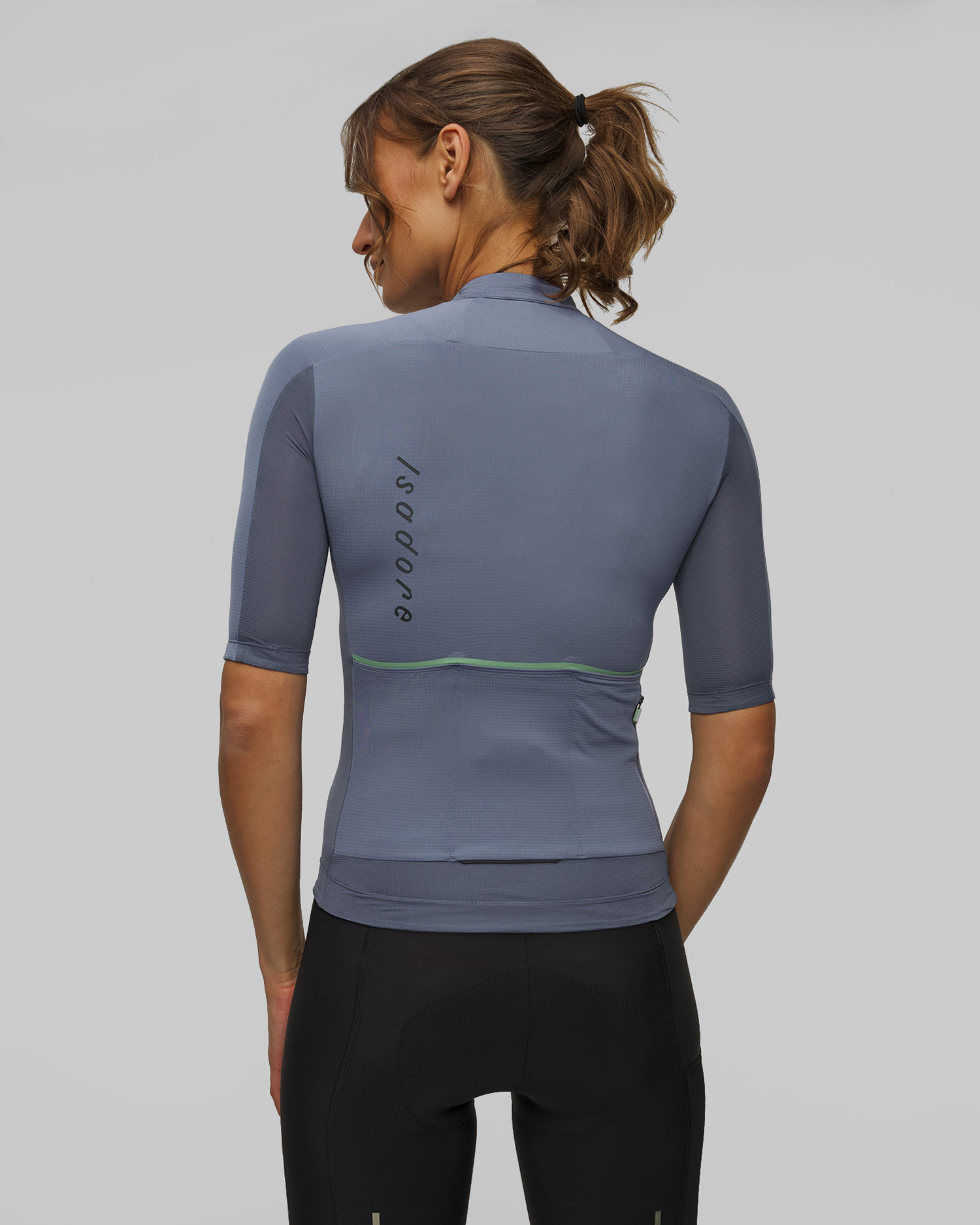 Koszulka rowerowa damska Isadore Signature Merino Tech Jersey granatowa