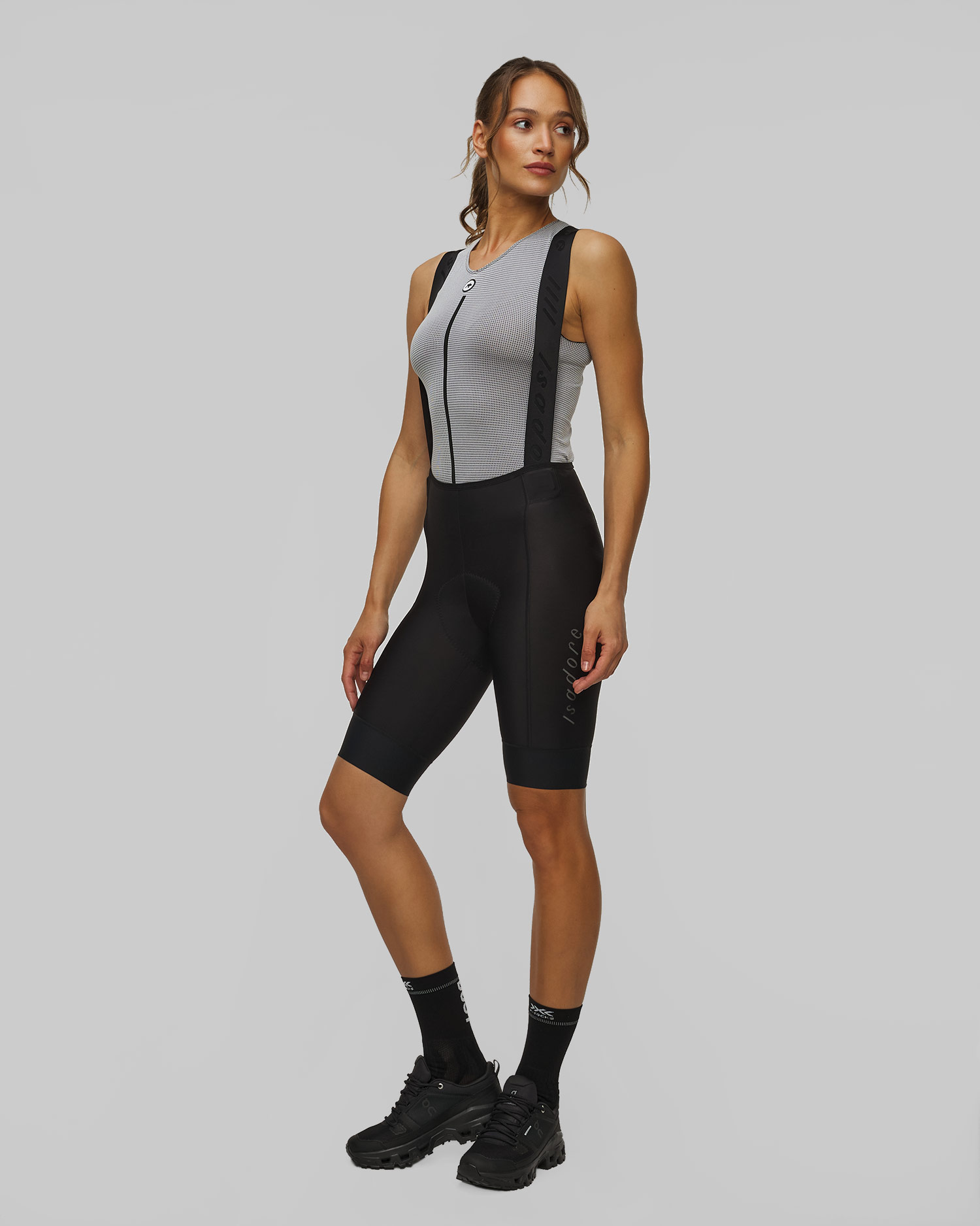 Szorty rowerowe z szelkami damskie Isadore Signature Clippee System Bib Shorts 2.0 czarne