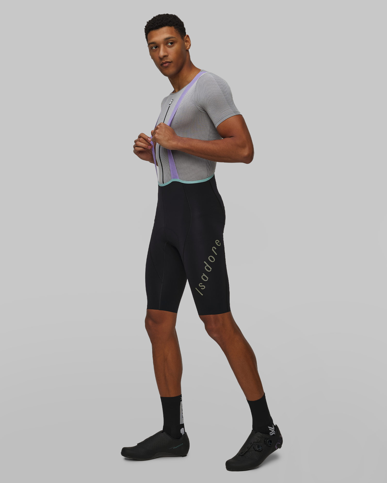 Men's Isadore Alternative Bib Shorts with braces black