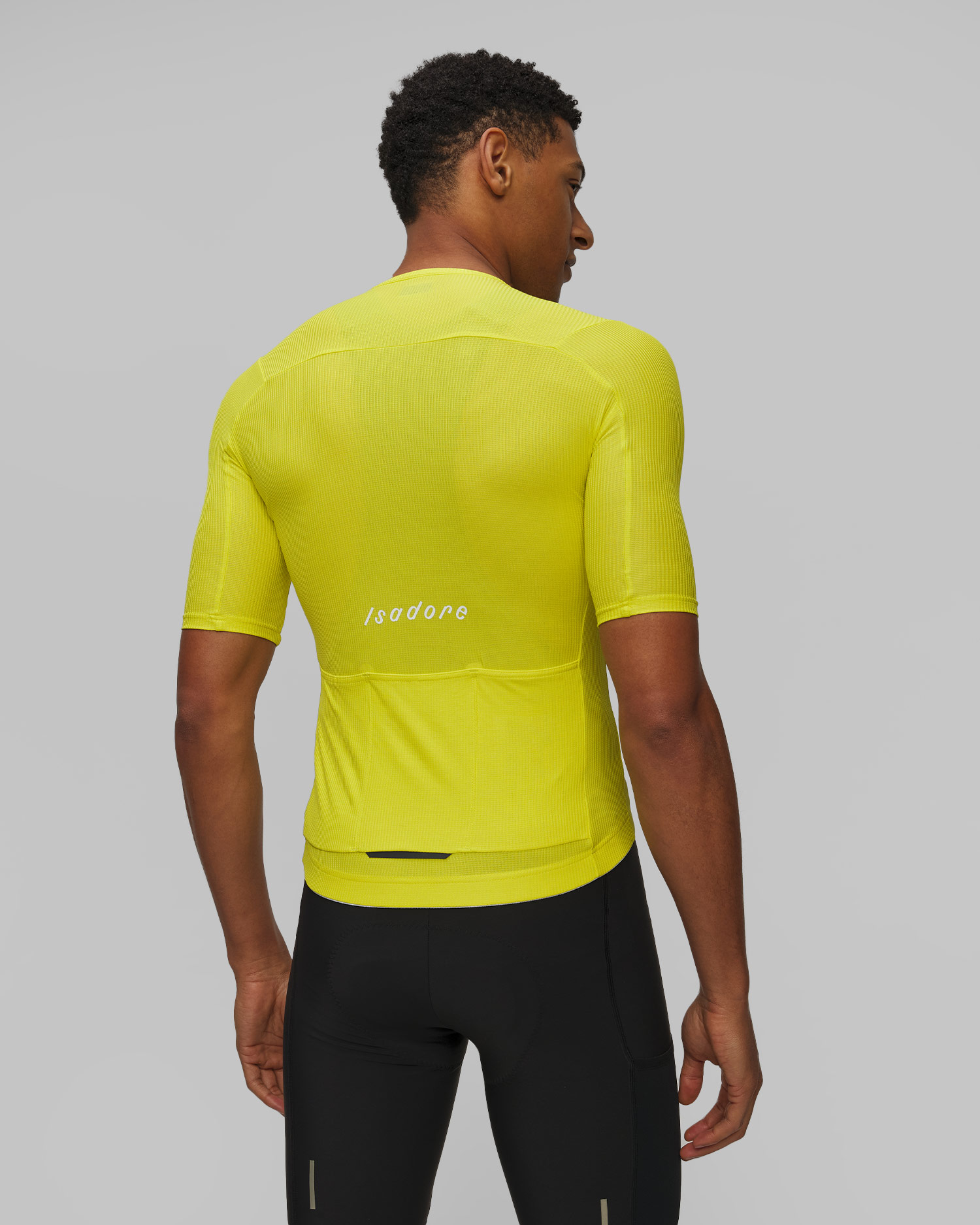 Maglietta da ciclismo da uomo Isadore Debut Merino Air Jersey gialla