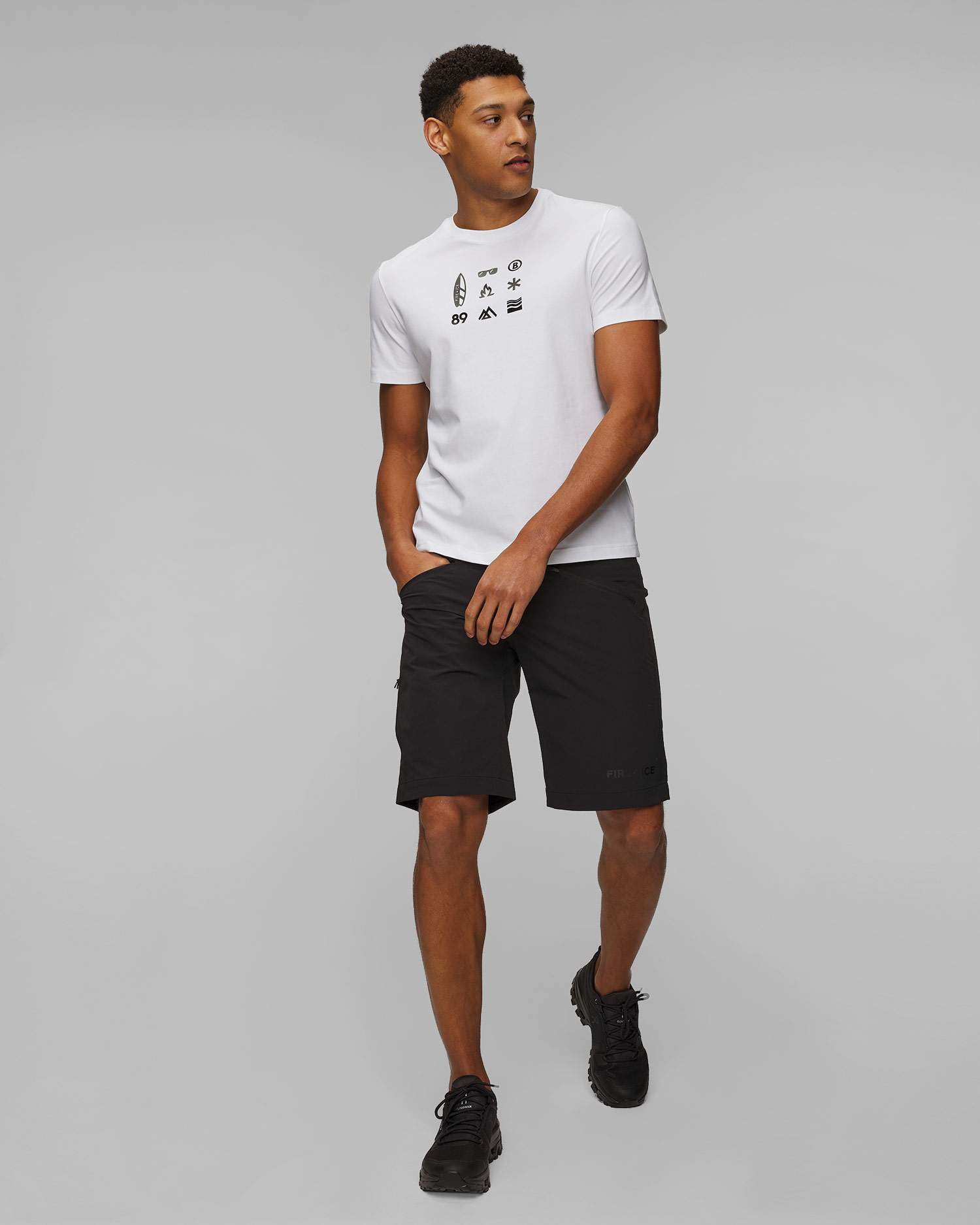 BOGNER FIRE+ICE Cewan Funktionelle Herrenshorts in Schwarz