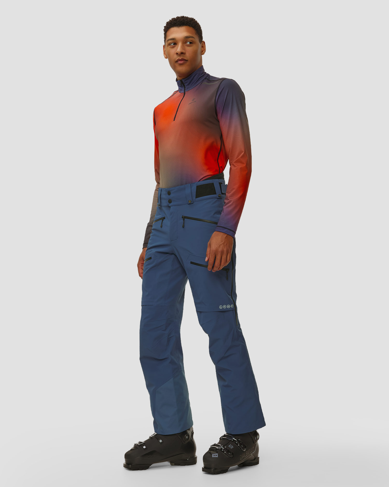 Men's blue ski trousers BOGNER FIRE+ICE Solomun-T