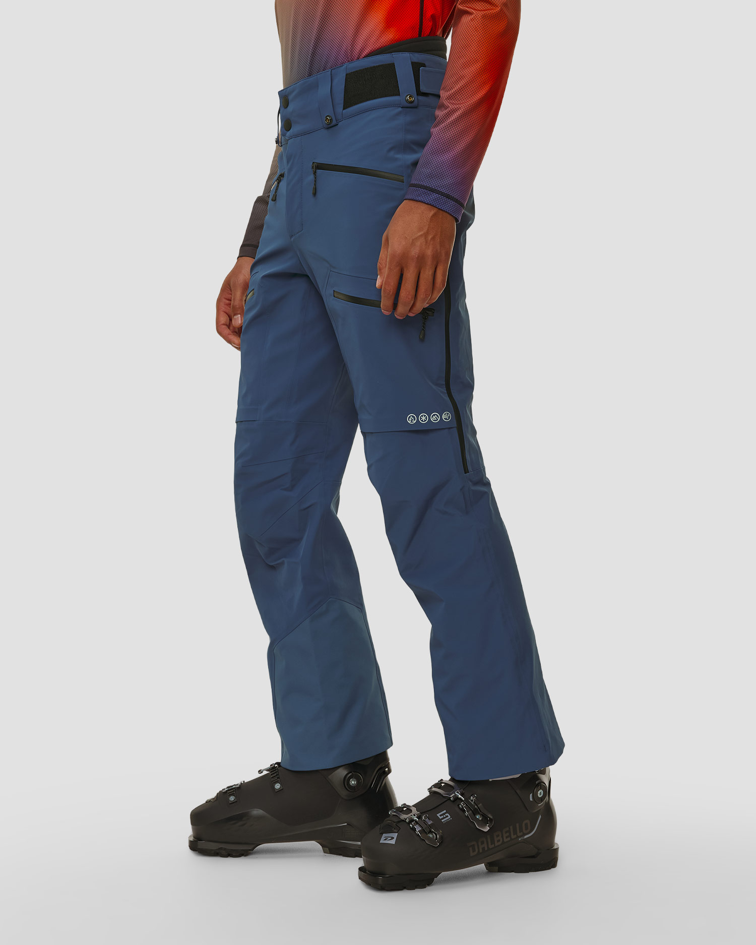 Men's blue ski trousers BOGNER FIRE+ICE Solomun-T