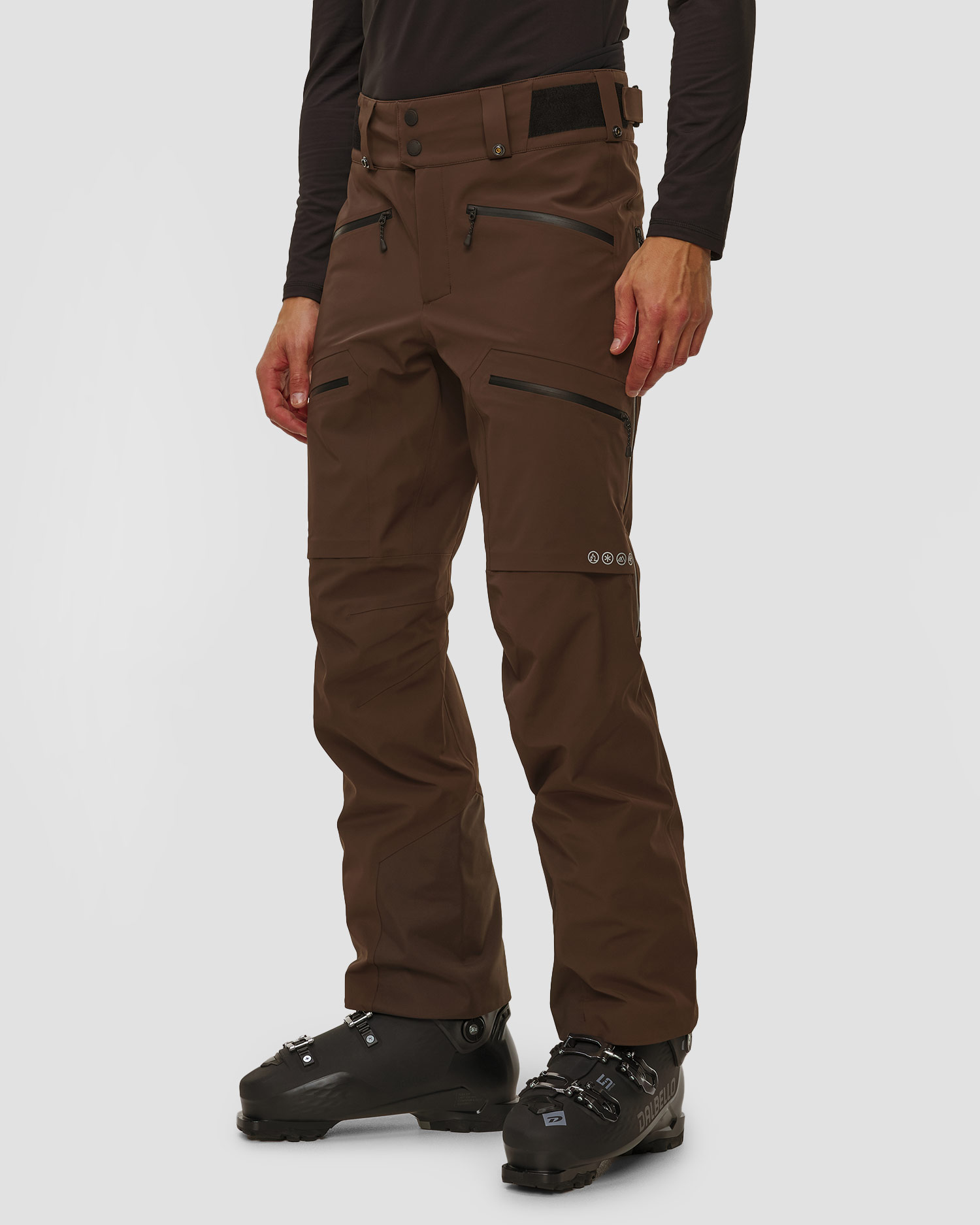 Brązowe spodnie narciarskie męskie BOGNER FIRE+ICE Solomun-T