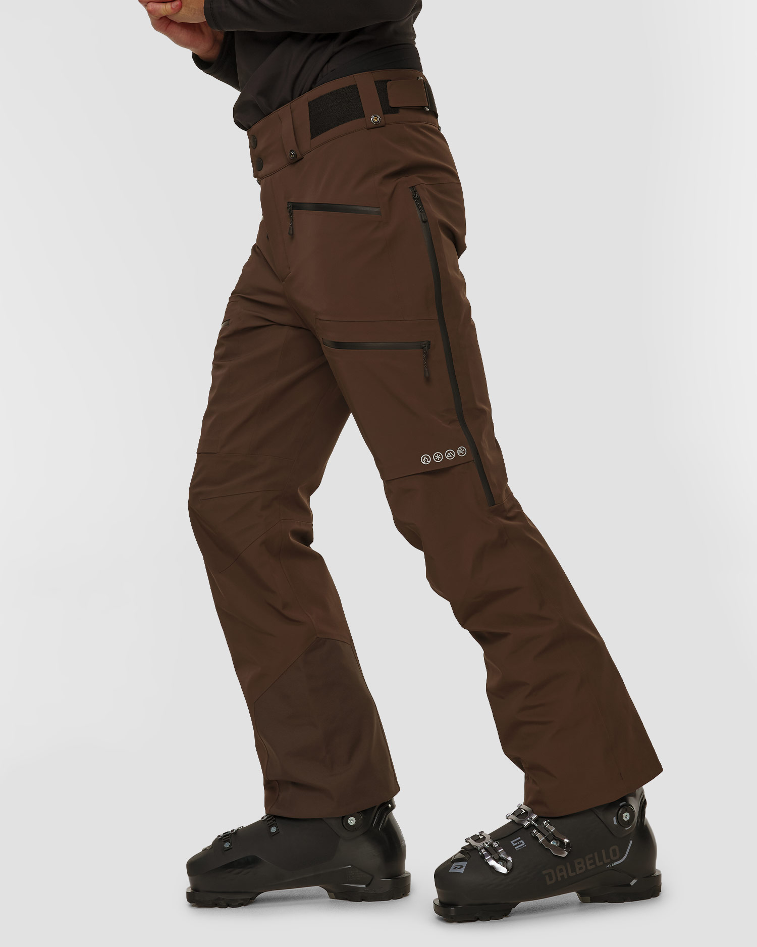 Brązowe spodnie narciarskie męskie BOGNER FIRE+ICE Solomun-T