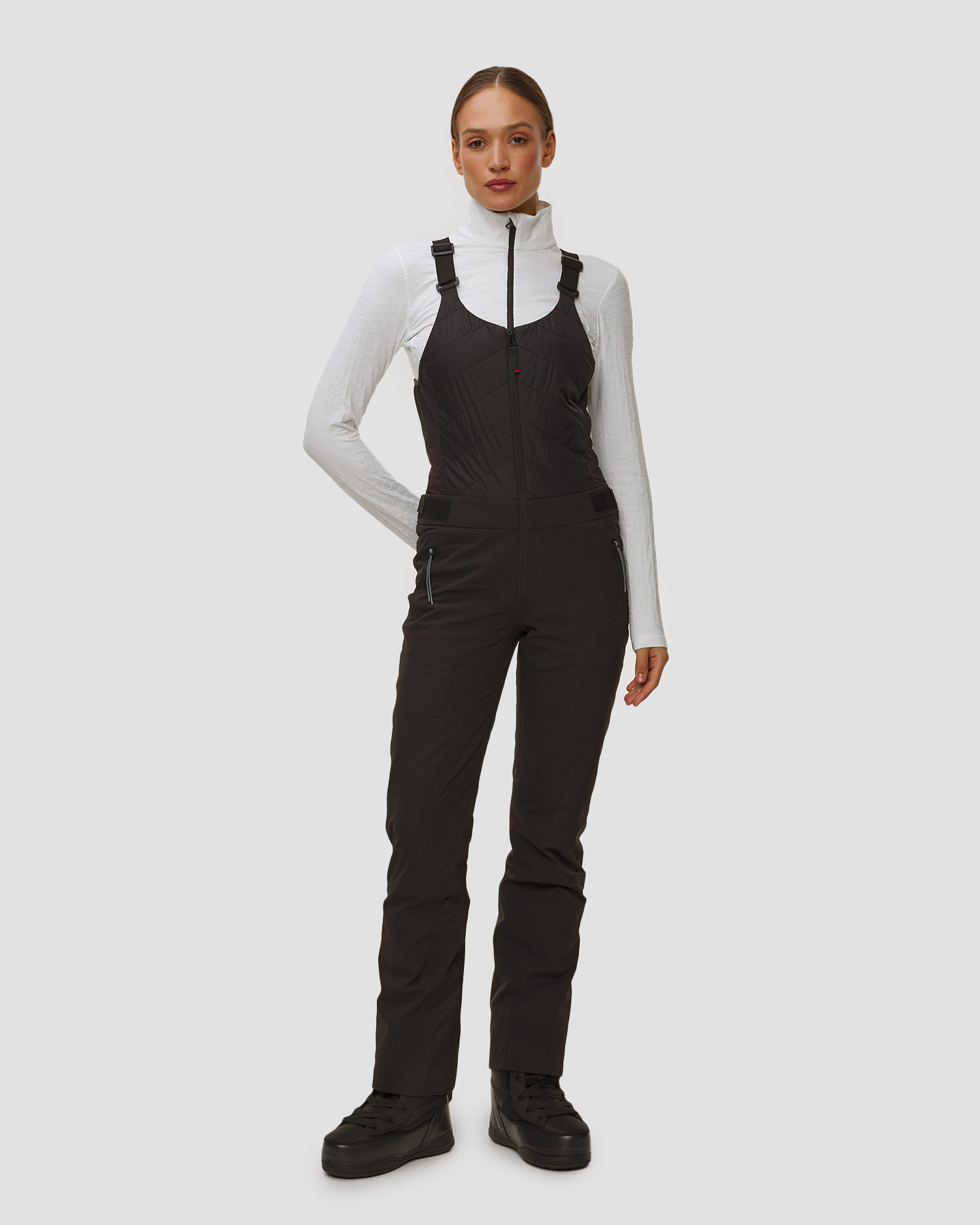 Dámské černé lyžařské kalhoty se šlemi BOGNER FIRE+ICE Ivie3-T