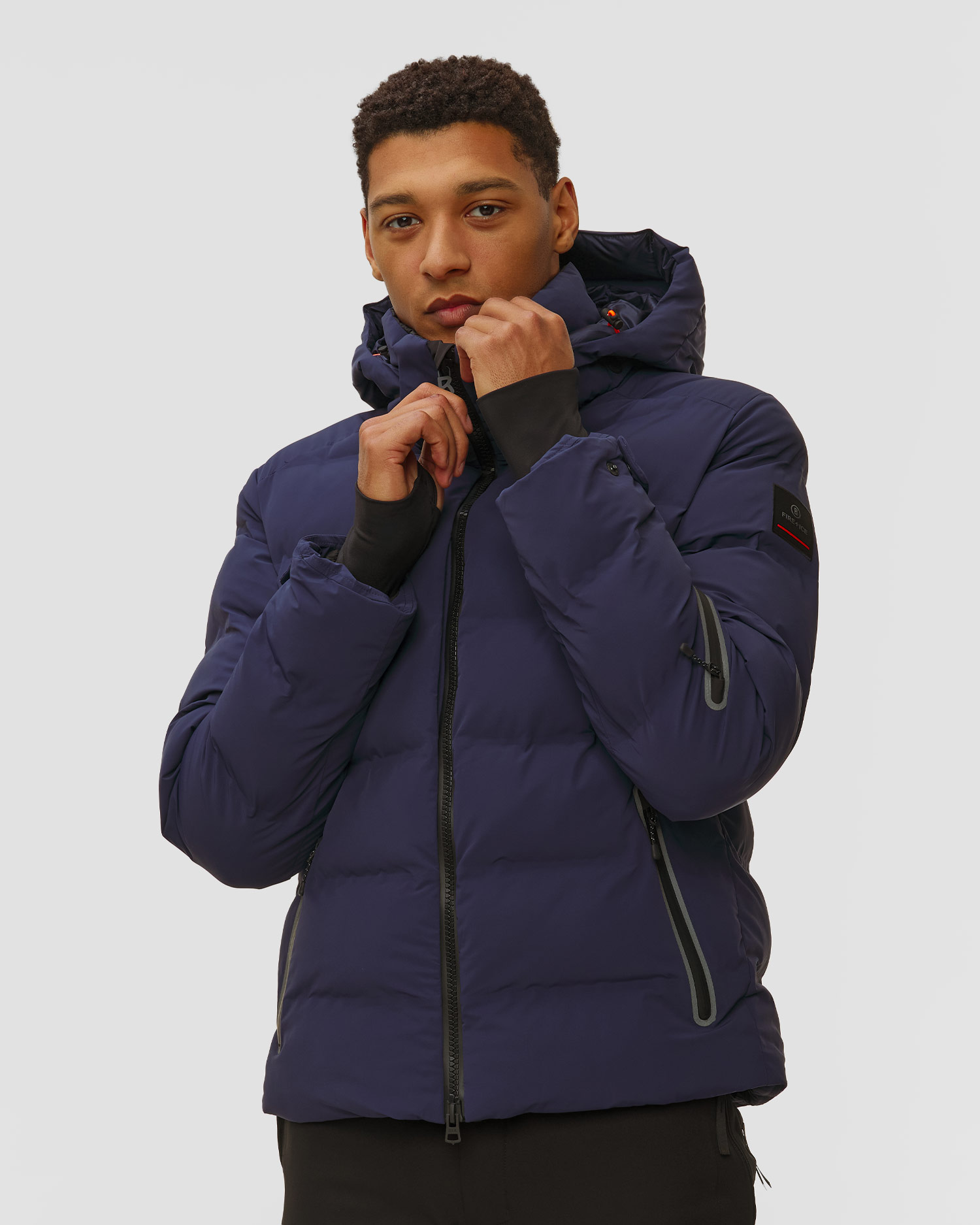 Giacca blu scuro da sci da uomo BOGNER FIRE+ICE Tec-Luka