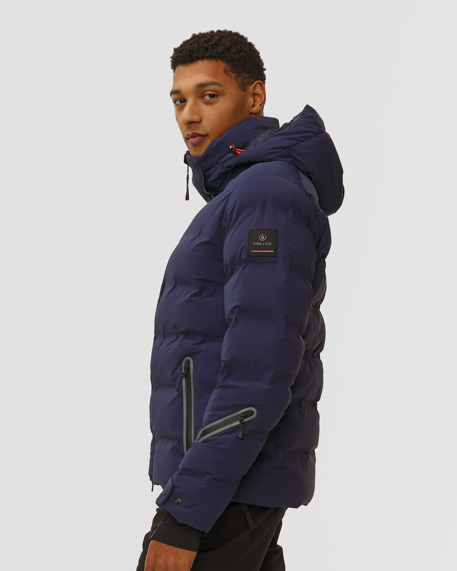 Giacca blu scuro da sci da uomo BOGNER FIRE+ICE Tec-Luka