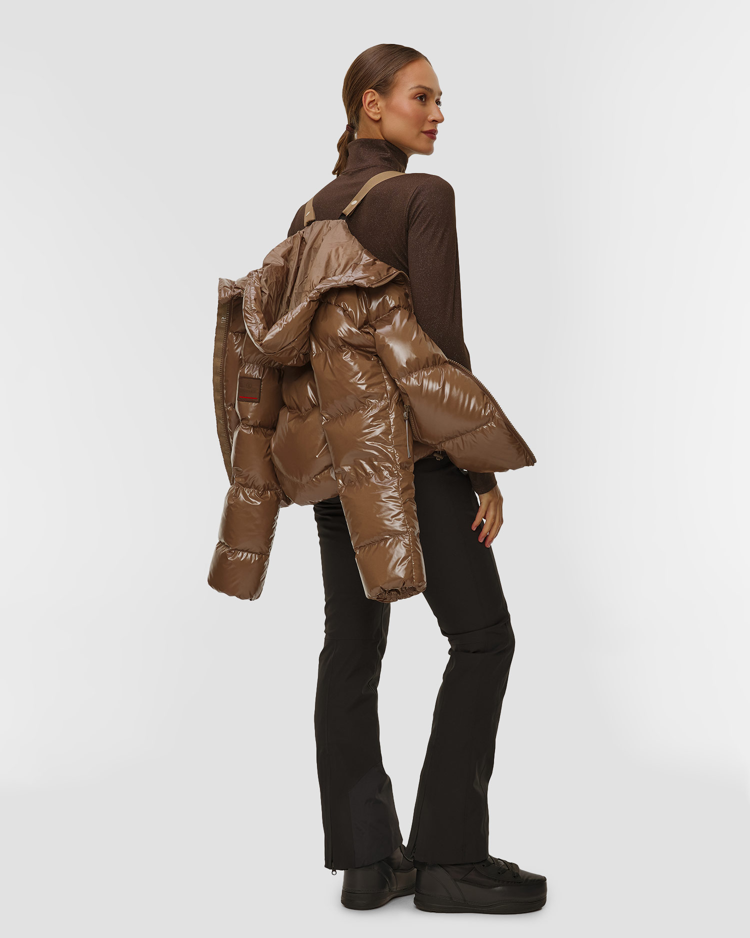 Dámská hnědá prošívaná bunda BOGNER FIRE+ICE Vally-D