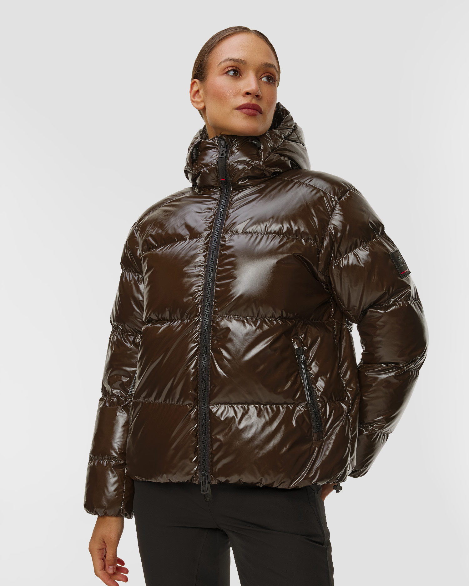 Dámská prošívaná bunda BOGNER FIRE+ICE Vally-D v čokoládovém barevném odstínu