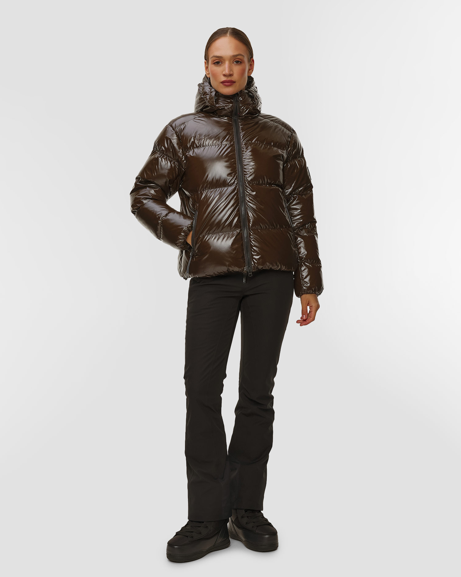 Dámská prošívaná bunda BOGNER FIRE+ICE Vally-D v čokoládovém barevném odstínu