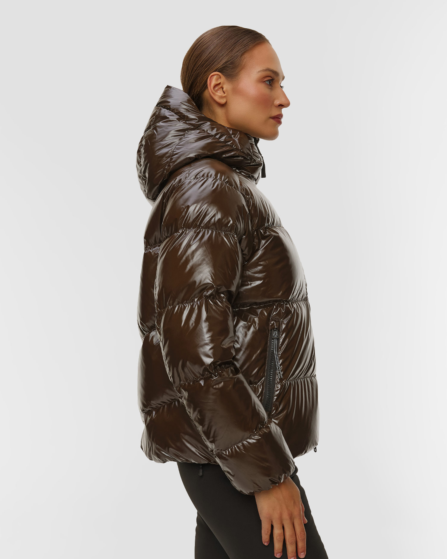 Dámská prošívaná bunda BOGNER FIRE+ICE Vally-D v čokoládovém barevném odstínu