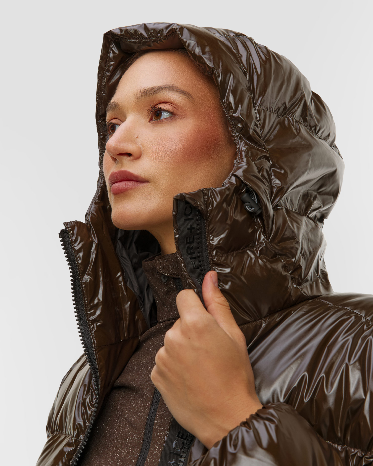 Dámská prošívaná bunda BOGNER FIRE+ICE Vally-D v čokoládovém barevném odstínu