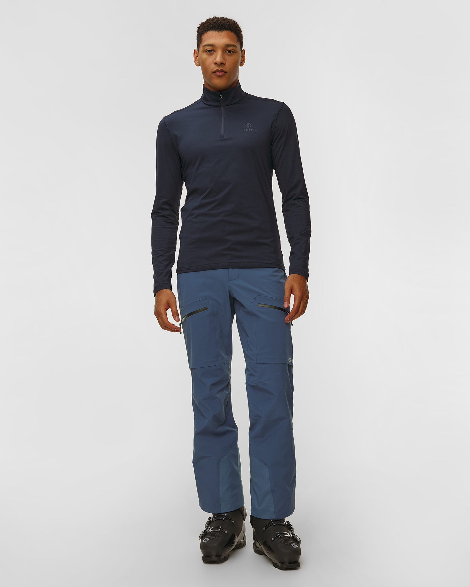 Tmavě modrý pánský lyžařský rolák BOGNER FIRE+ICE Pascal